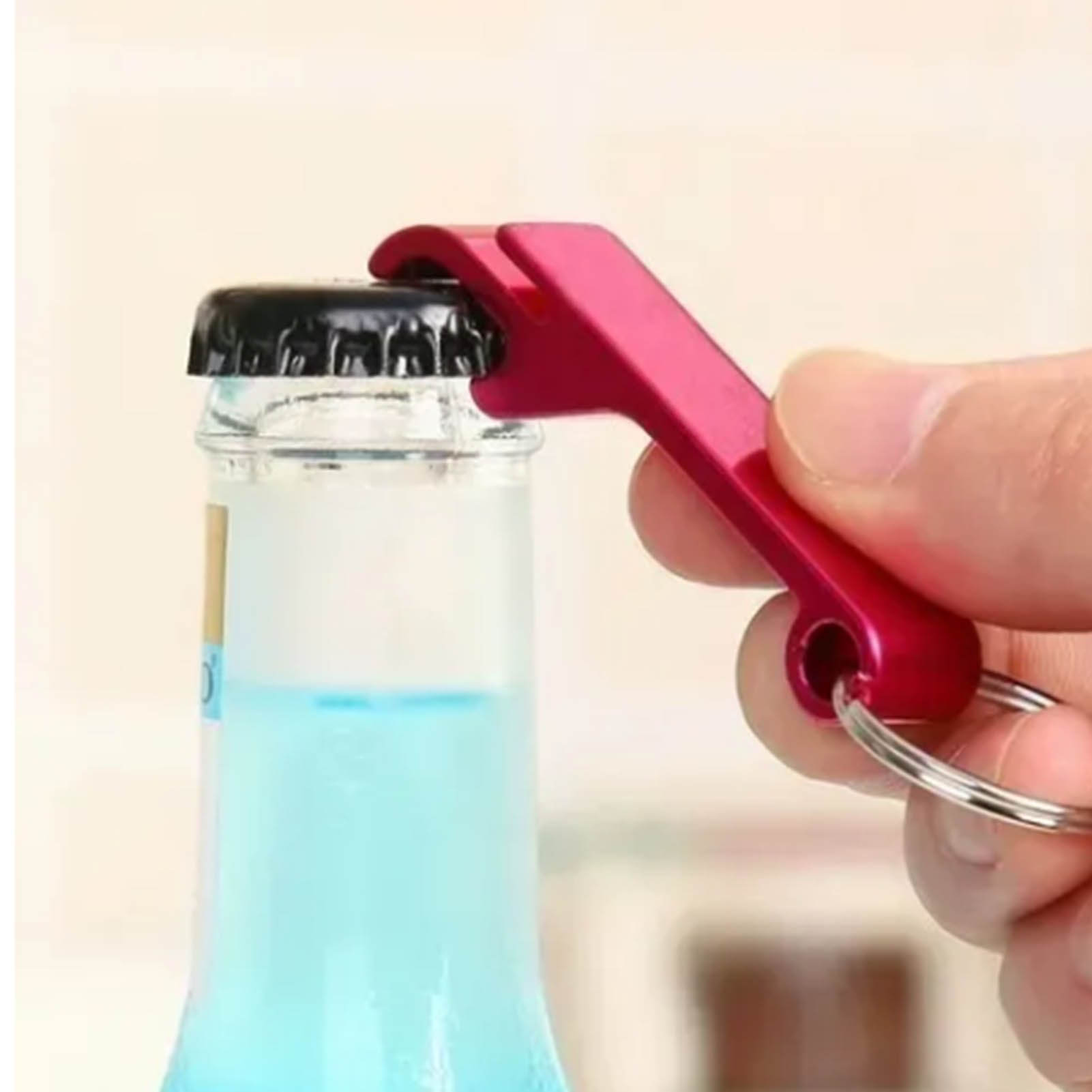50pcs Keychain Bottle Opener Aluminum Alloy Mini Pocket Beer Beverage Opener Colorful Metal Bottle Opener - Image 5