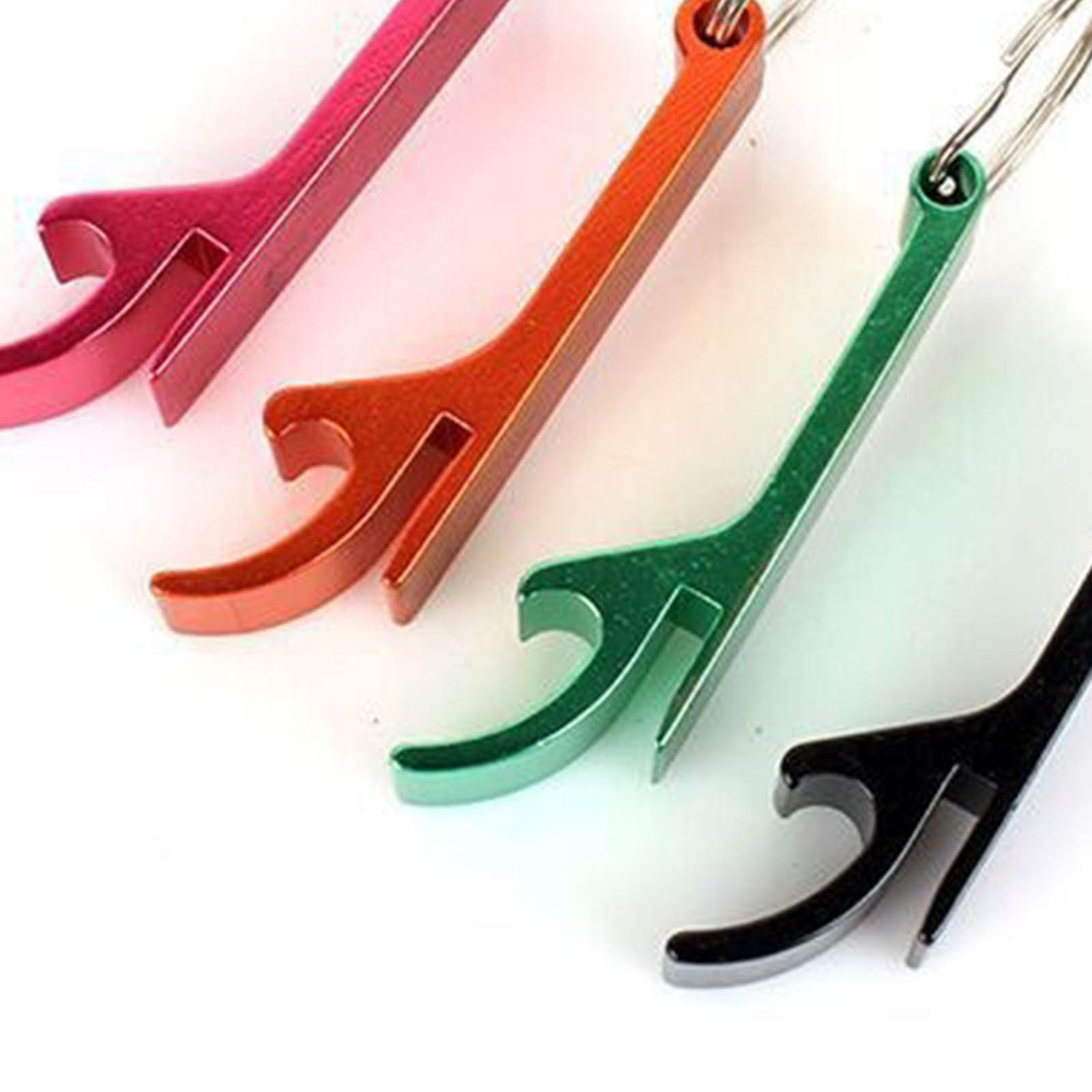 50pcs Keychain Bottle Opener Aluminum Alloy Mini Pocket Beer Beverage Opener Colorful Metal Bottle Opener - Image 7
