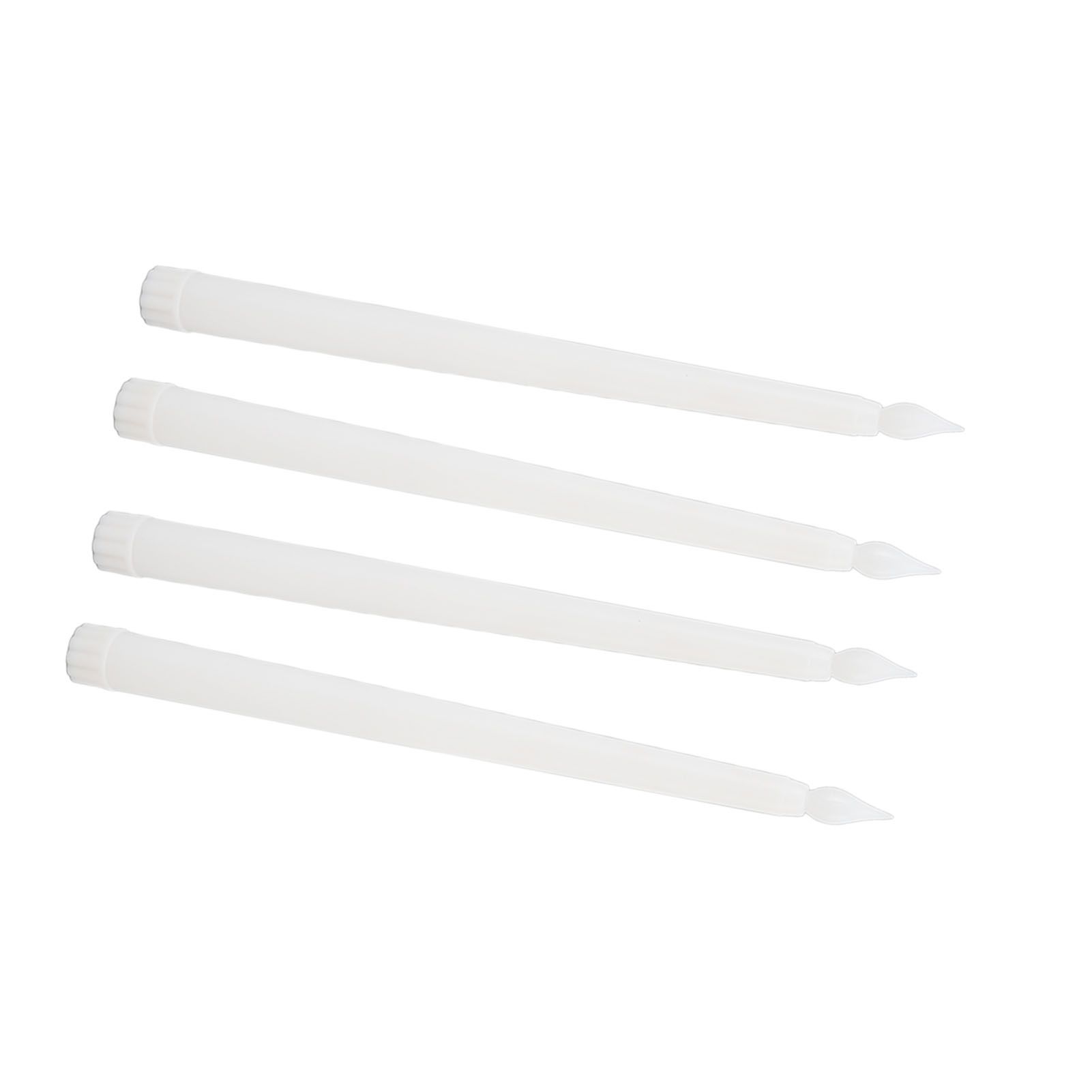 4 Pcs LED Candles Smoke Free Flameless Safe Environmentally Friendly Warm Light Electric LED Taper Candle White - Image 8