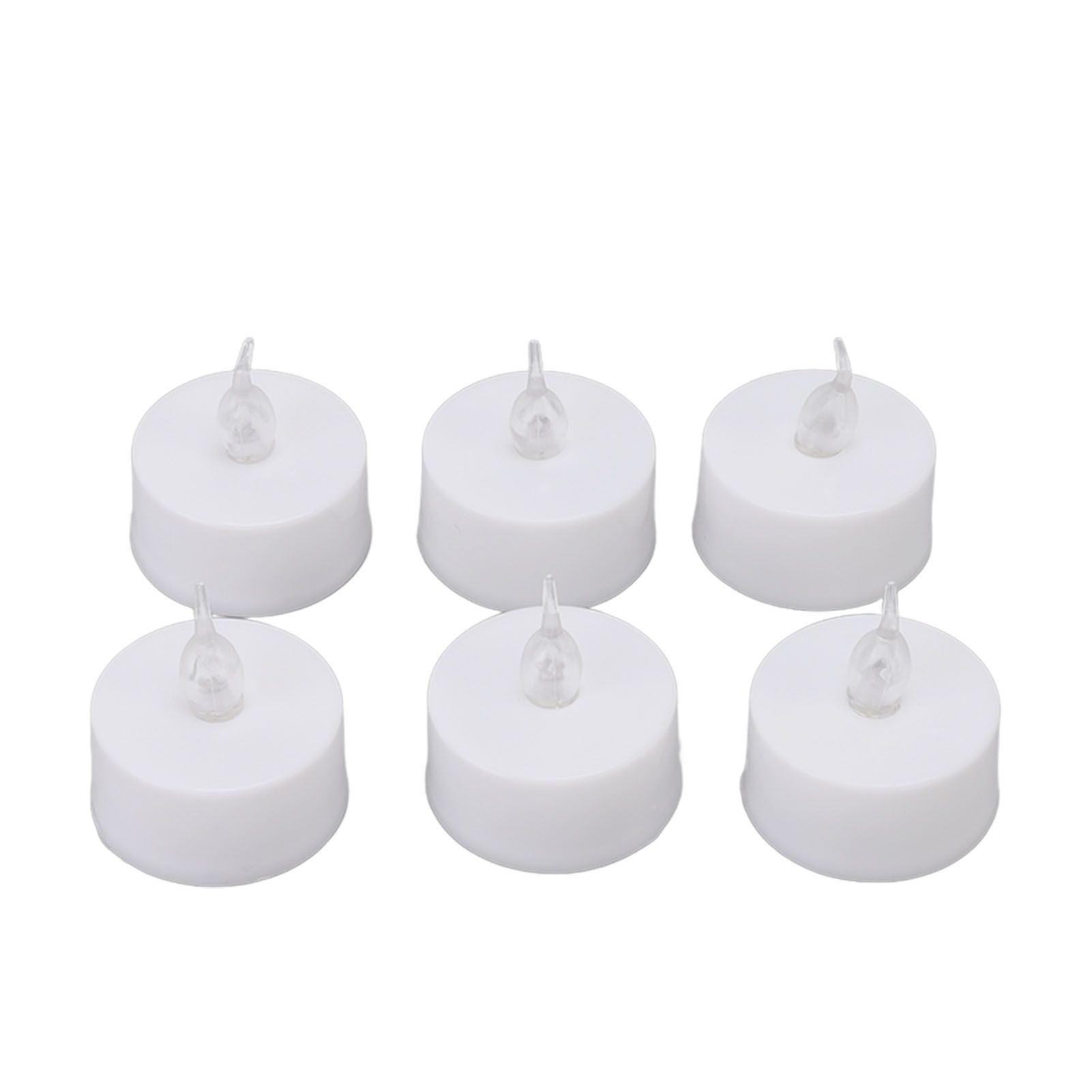 12Pcs Flameless LED Candle Light Tea Lights Candles with Color Transparent Wick Halloween Holiday Party Room Ambinece Props - Image 3