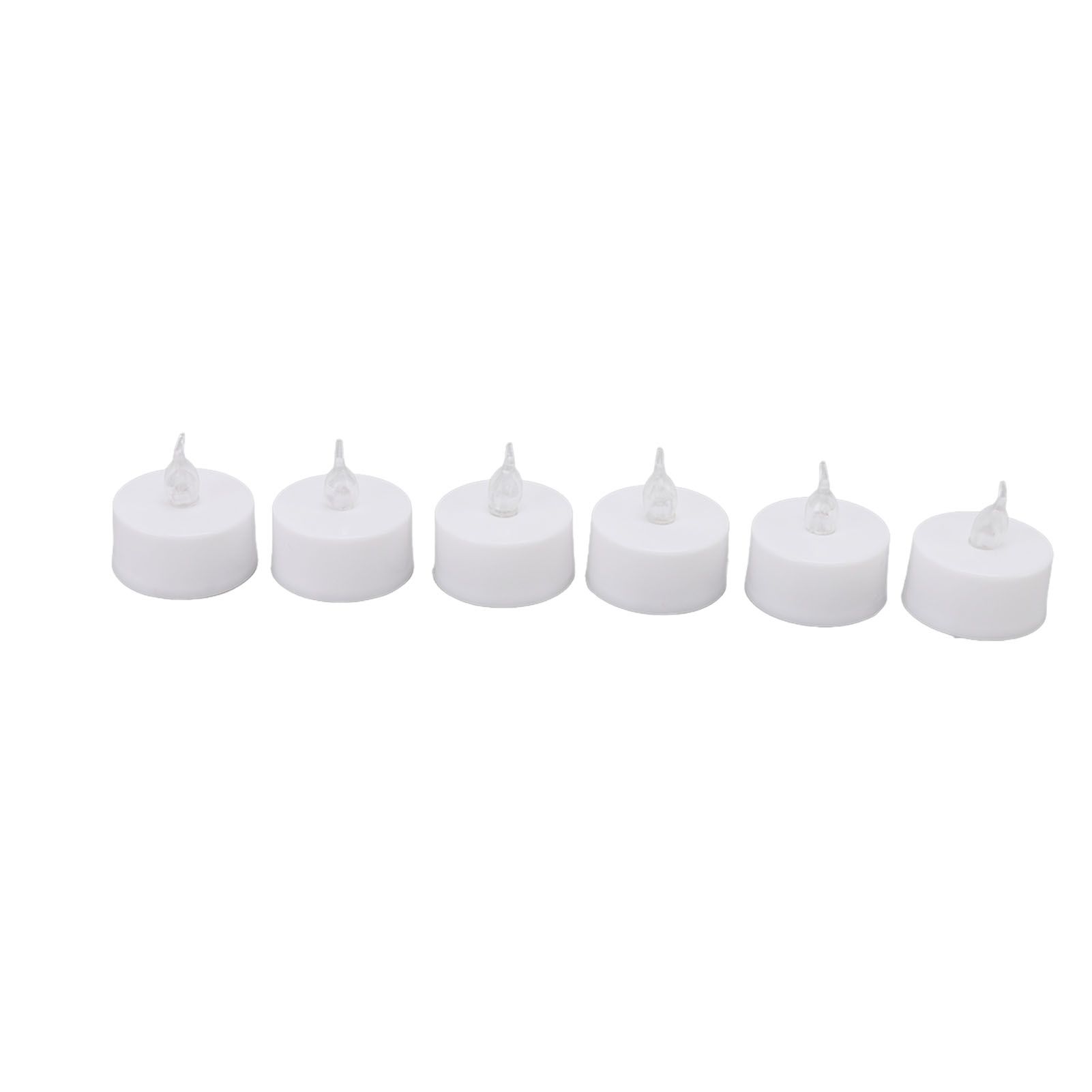 12Pcs Flameless LED Candle Light Tea Lights Candles with Color Transparent Wick Halloween Holiday Party Room Ambinece Props - Image 8