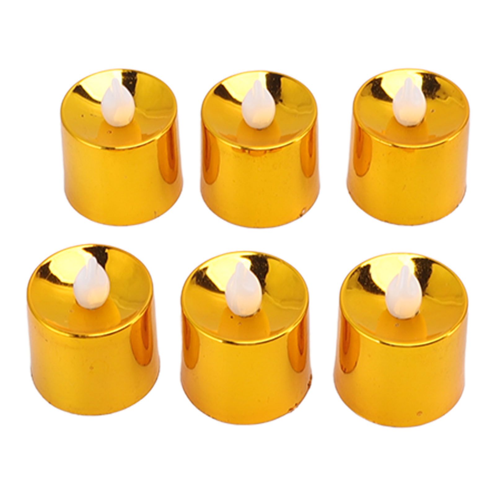 12 Pcs Electrogilding LED Electronic Candle Lamp for Christmas Wedding Birthday Party Home Decor Golden - Image 1