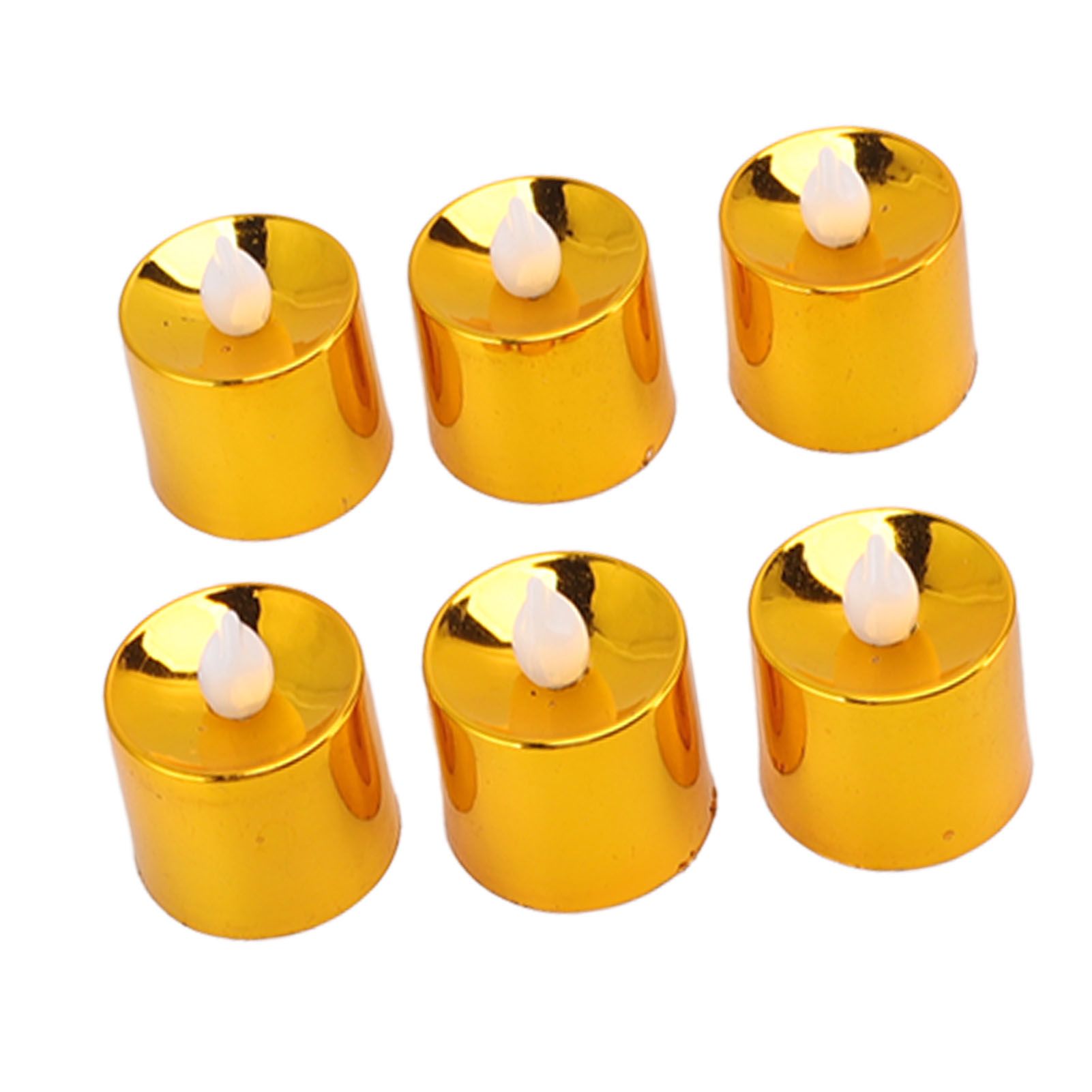 12 Pcs Electrogilding LED Electronic Candle Lamp for Christmas Wedding Birthday Party Home Decor Golden - Image 2