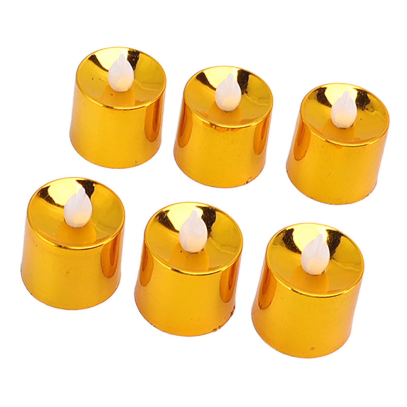 12 Pcs Electrogilding LED Electronic Candle Lamp for Christmas Wedding Birthday Party Home Decor Golden - Image 3