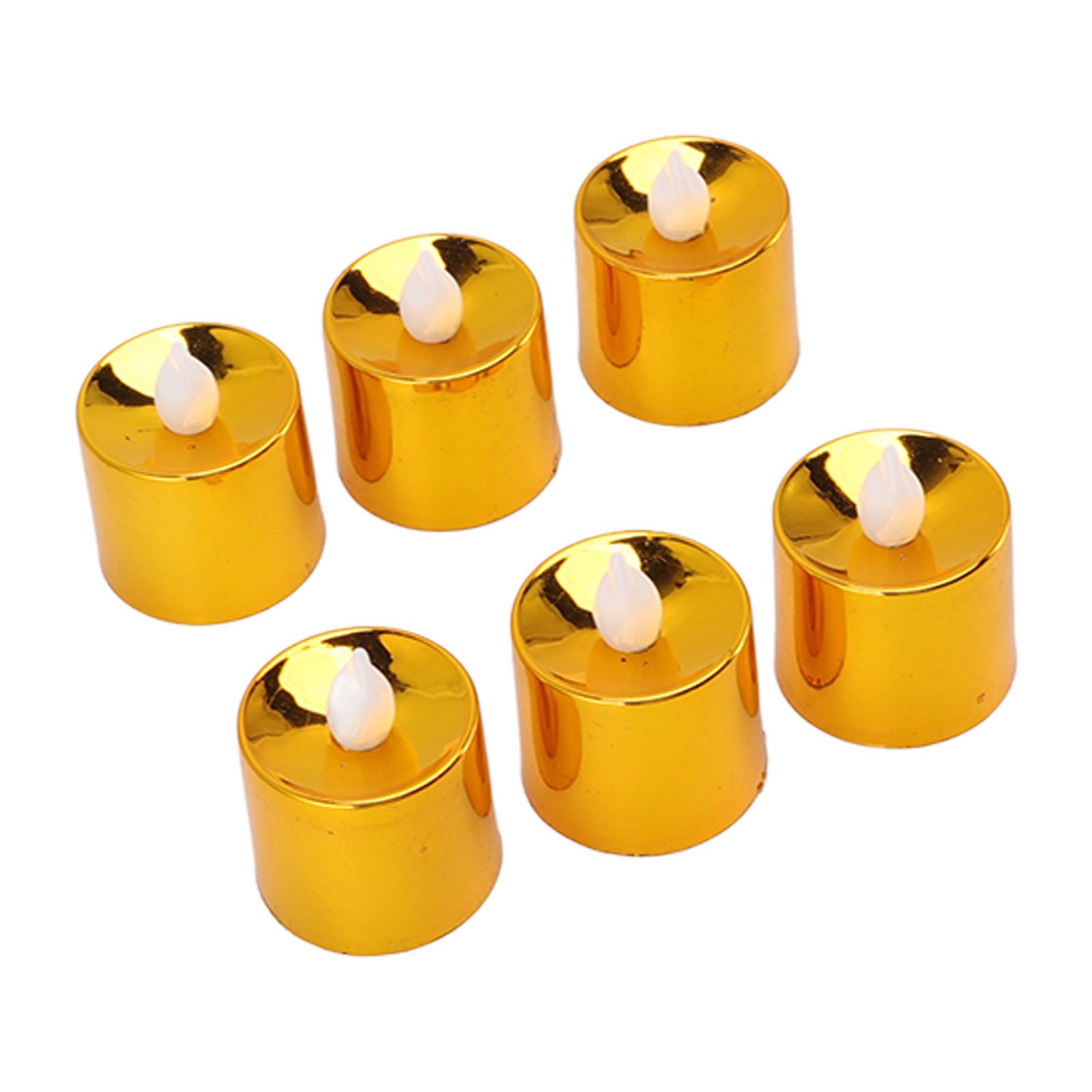 12 Pcs Electrogilding LED Electronic Candle Lamp for Christmas Wedding Birthday Party Home Decor Golden - Image 5