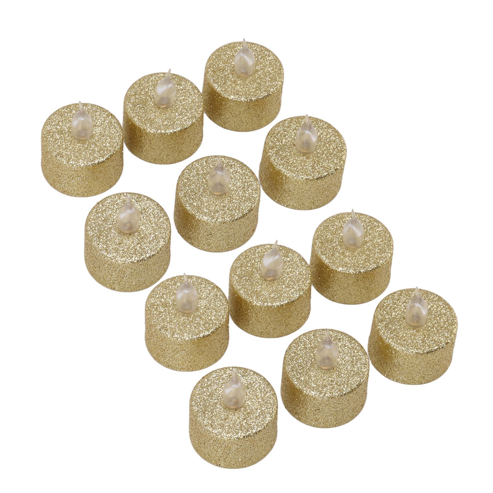 LED Candle Light Flameless Battery Operated Decorative Electronic Tea Light for Christmas Wedding 12pcs Gold - Image 4