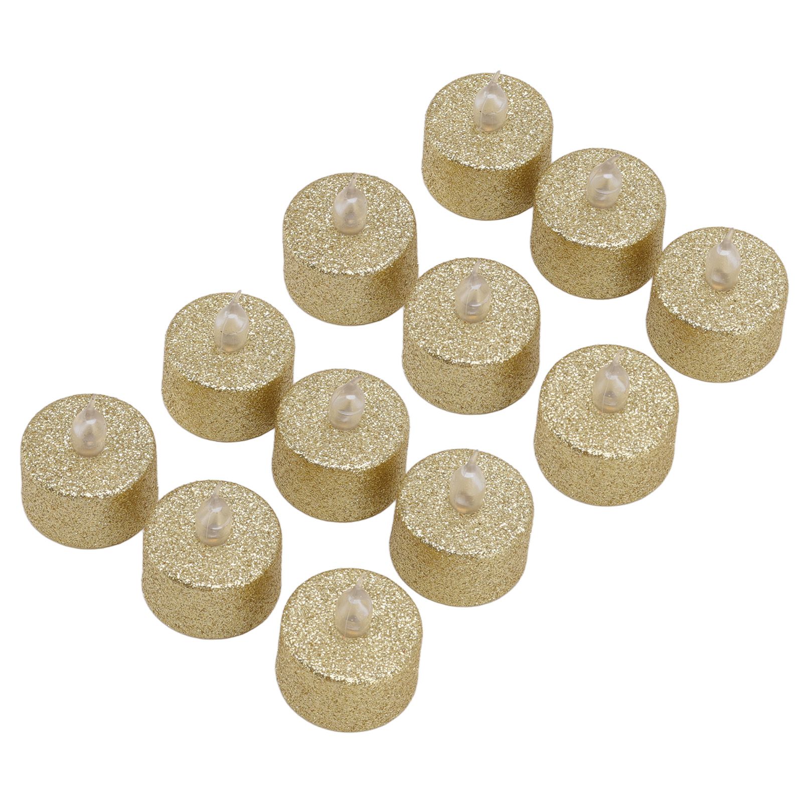 LED Candle Light Flameless Battery Operated Decorative Electronic Tea Light for Christmas Wedding 12pcs Gold - Image 5