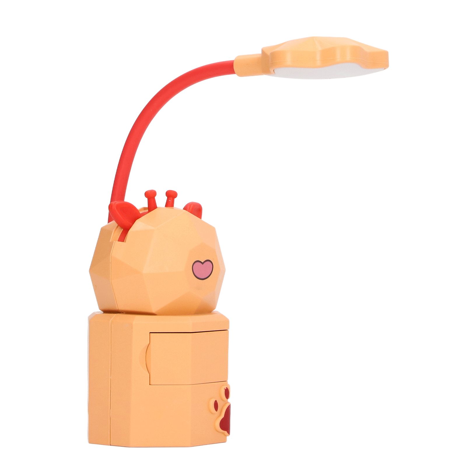 Night Lamp Desk Light LED 5V 3W Gooseneck USB Charging Deer Figurine for Home Table YC-5802 Orange - Image 2