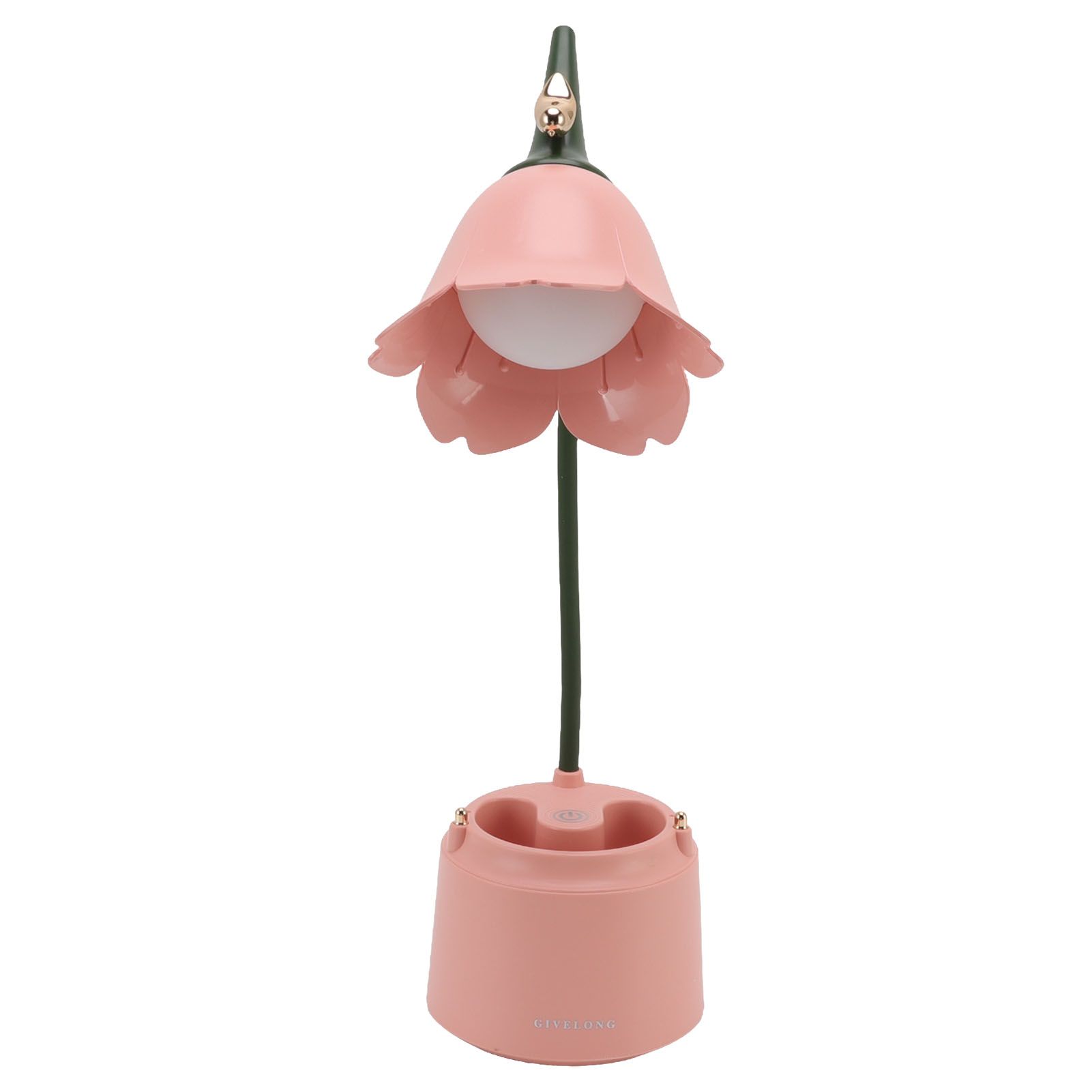 5V 3W Table Lamp USB Flowers and Birds Designed Folding Energy Saving Eye Protection Reading Light for Bedroom GL562 Pink - Image 2