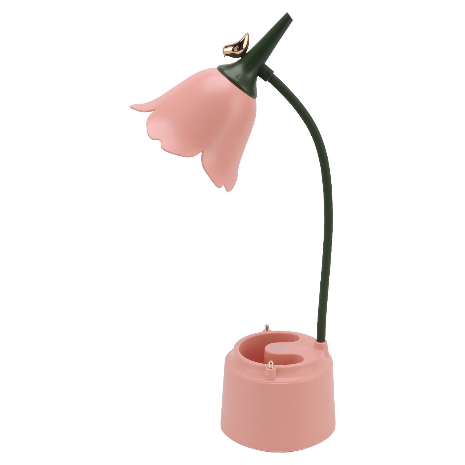 5V 3W Table Lamp USB Flowers and Birds Designed Folding Energy Saving Eye Protection Reading Light for Bedroom GL562 Pink - Image 5