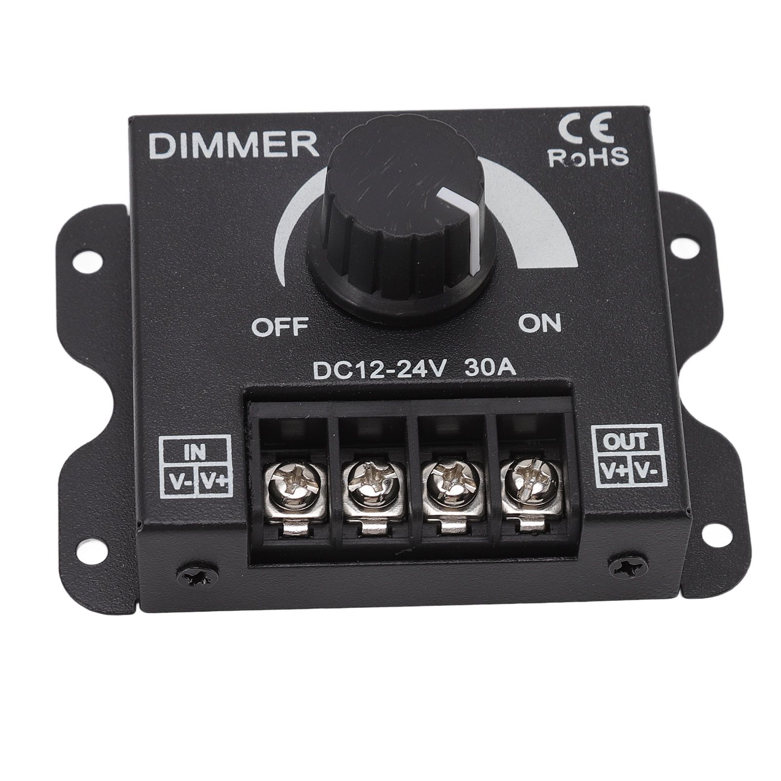 LED Dimmer Single Channel PWM Lighting Stepless Dimming Controller for 5050 3528 Single Color Light Strips DC 12V‑24V 30A - Image 2