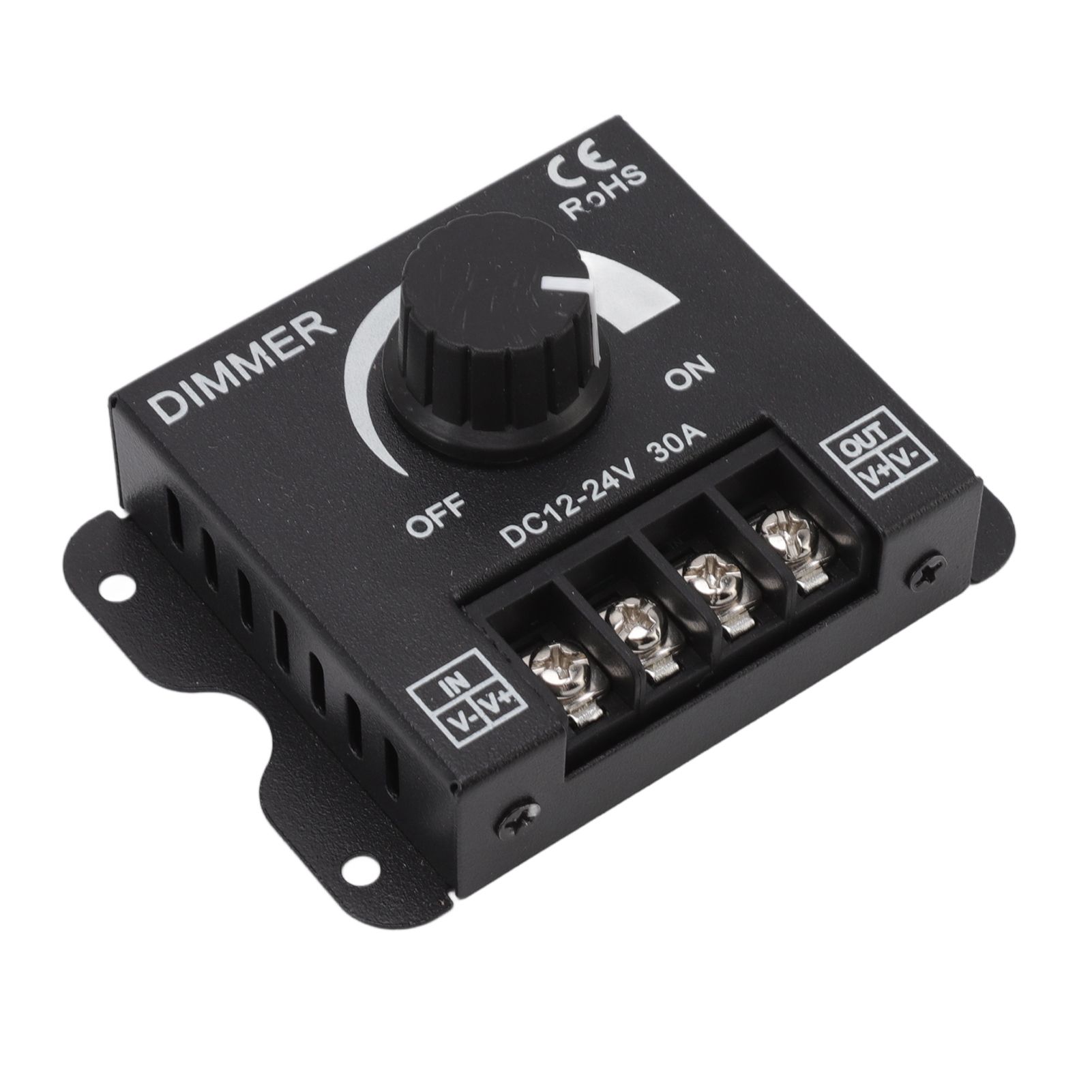 LED Dimmer Single Channel PWM Lighting Stepless Dimming Controller for 5050 3528 Single Color Light Strips DC 12V‑24V 30A - Image 6