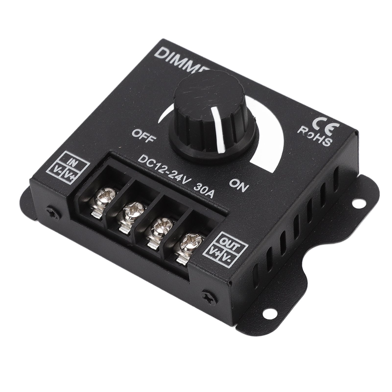 LED Dimmer Single Channel PWM Lighting Stepless Dimming Controller for 5050 3528 Single Color Light Strips DC 12V‑24V 30A - Image 8