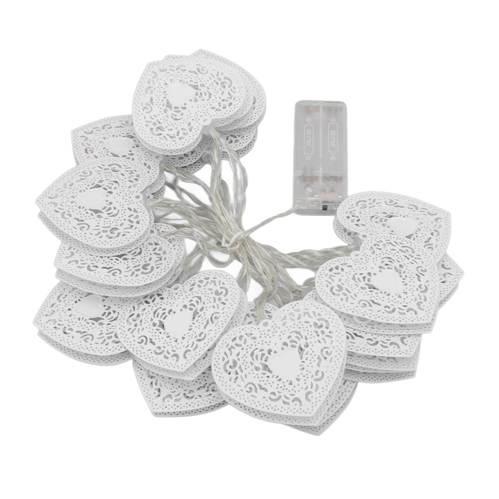 LED Love String Lights Iron 3 Meter Warm 20 Lamp Beads White Decoration Light for Valentine's Day Wedding - Image 6