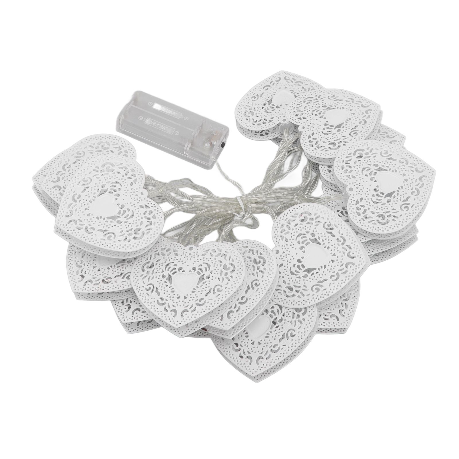 LED Love String Lights Iron 3 Meter Warm 20 Lamp Beads White Decoration Light for Valentine's Day Wedding - Image 8