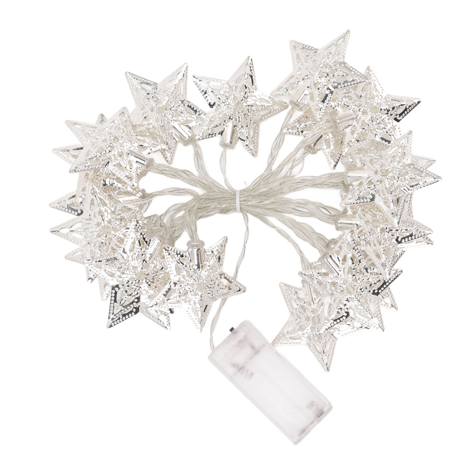 Star String Lights 20LEDs 3 Meters Star Fairy String Lights for Bedroom Christmas Garden Decoration Warm Light - Image 1