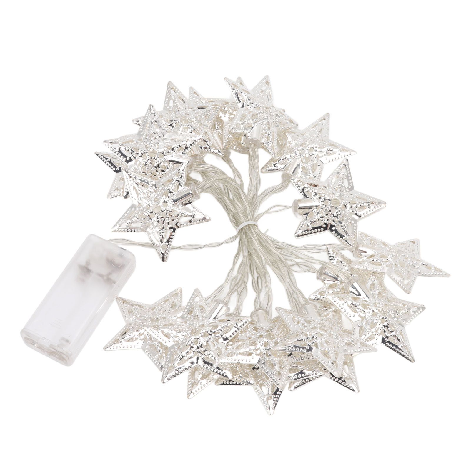 Star String Lights 20LEDs 3 Meters Star Fairy String Lights for Bedroom Christmas Garden Decoration Warm Light - Image 2