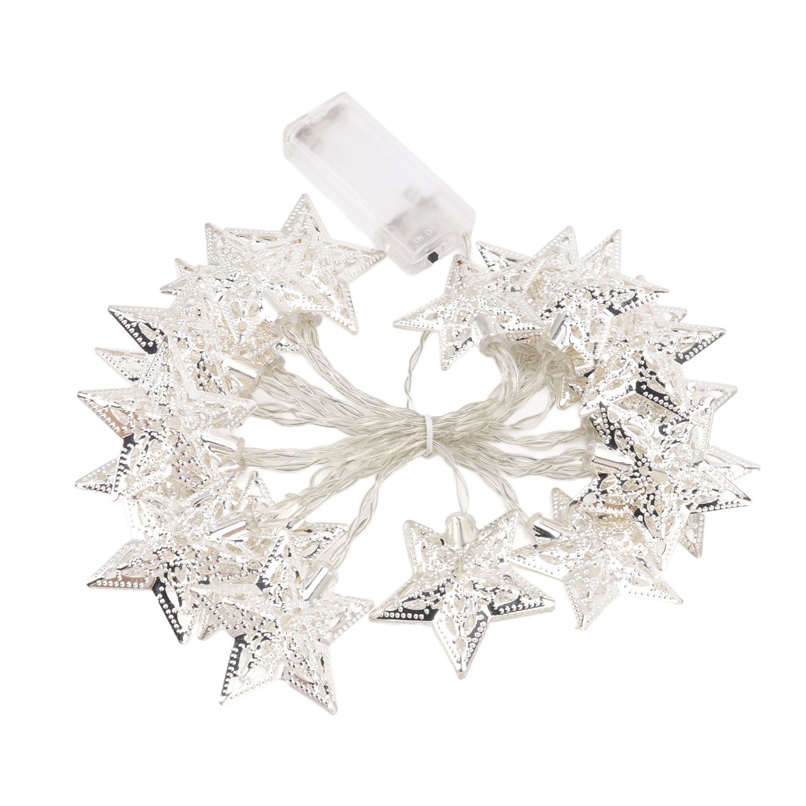 Star String Lights 20LEDs 3 Meters Star Fairy String Lights for Bedroom Christmas Garden Decoration Warm Light - Image 8
