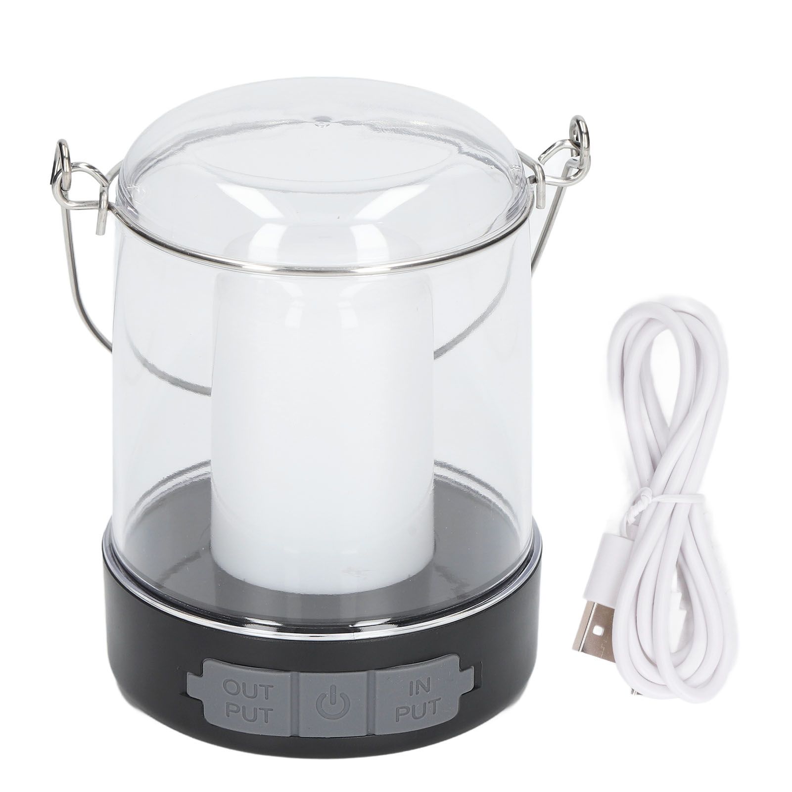 LED Camping Lantern 3 Modes 360° Luminous Rechargeable Waterproof Portable Camping Lights with Hook for Outdoor Garden - Image 1