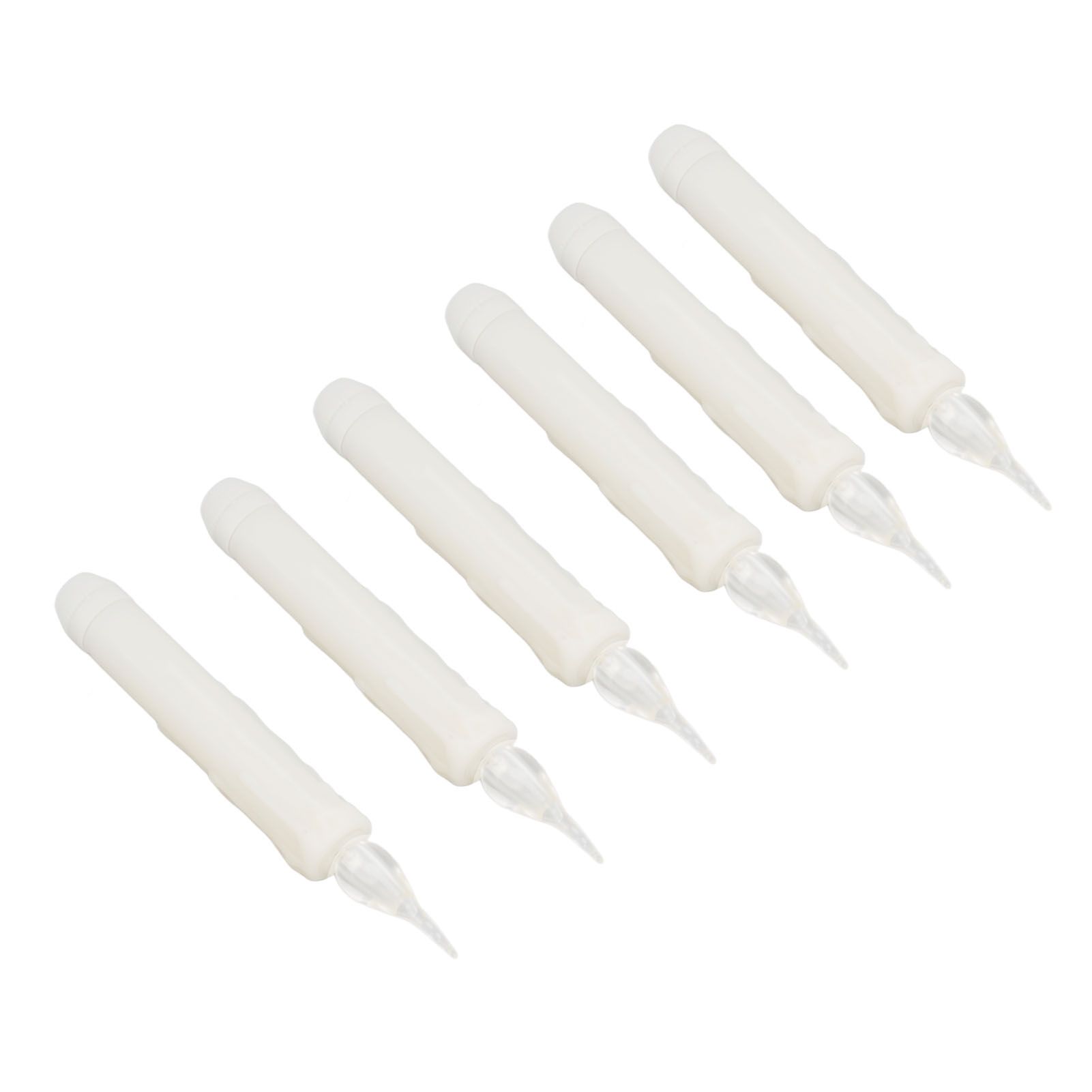 6 Pcs LED Taper Candles Smokeless Reusable Warm Light Long Strip Candle Lights for Parties Weddings Family Gatherings - Image 2