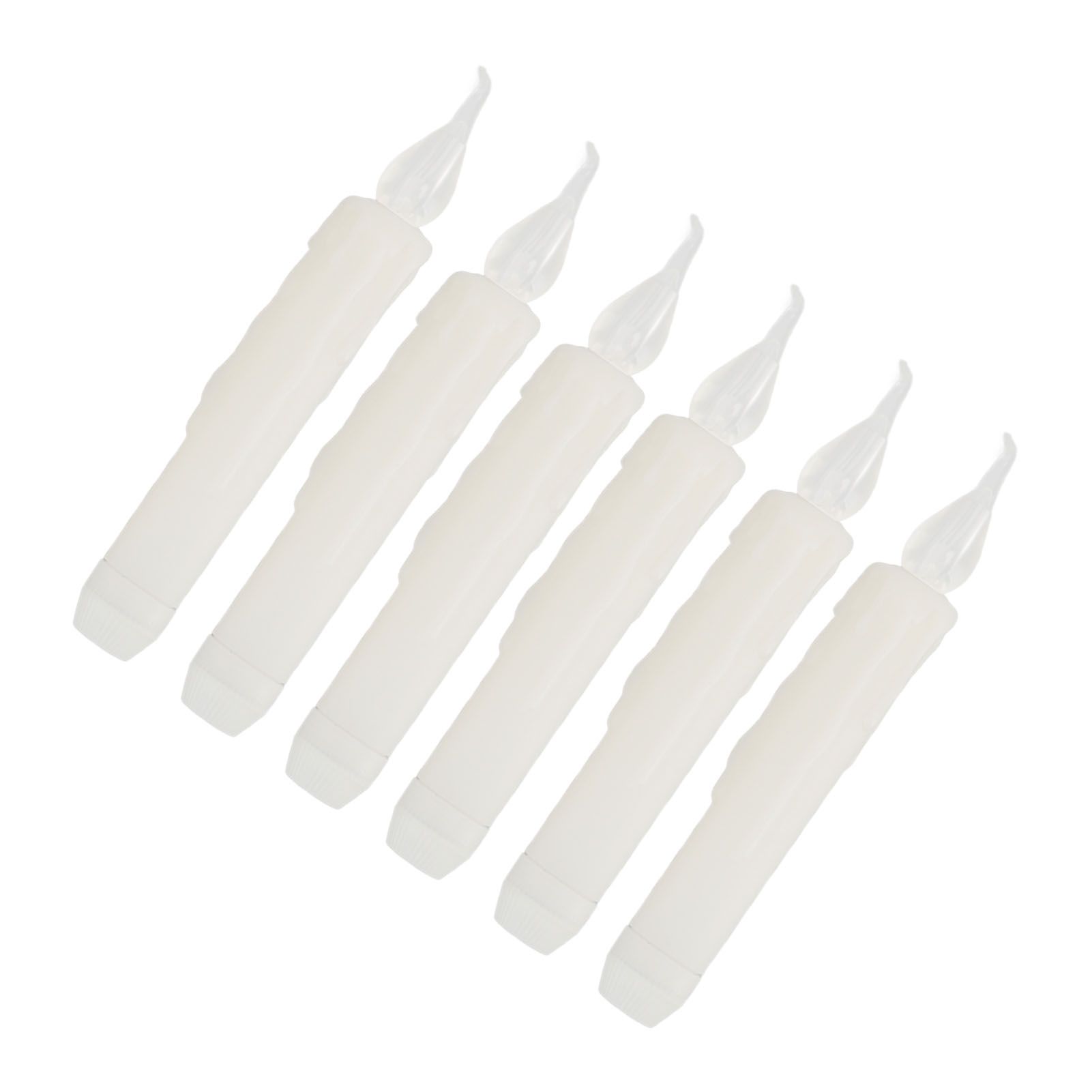 6 Pcs LED Taper Candles Smokeless Reusable Warm Light Long Strip Candle Lights for Parties Weddings Family Gatherings - Image 7