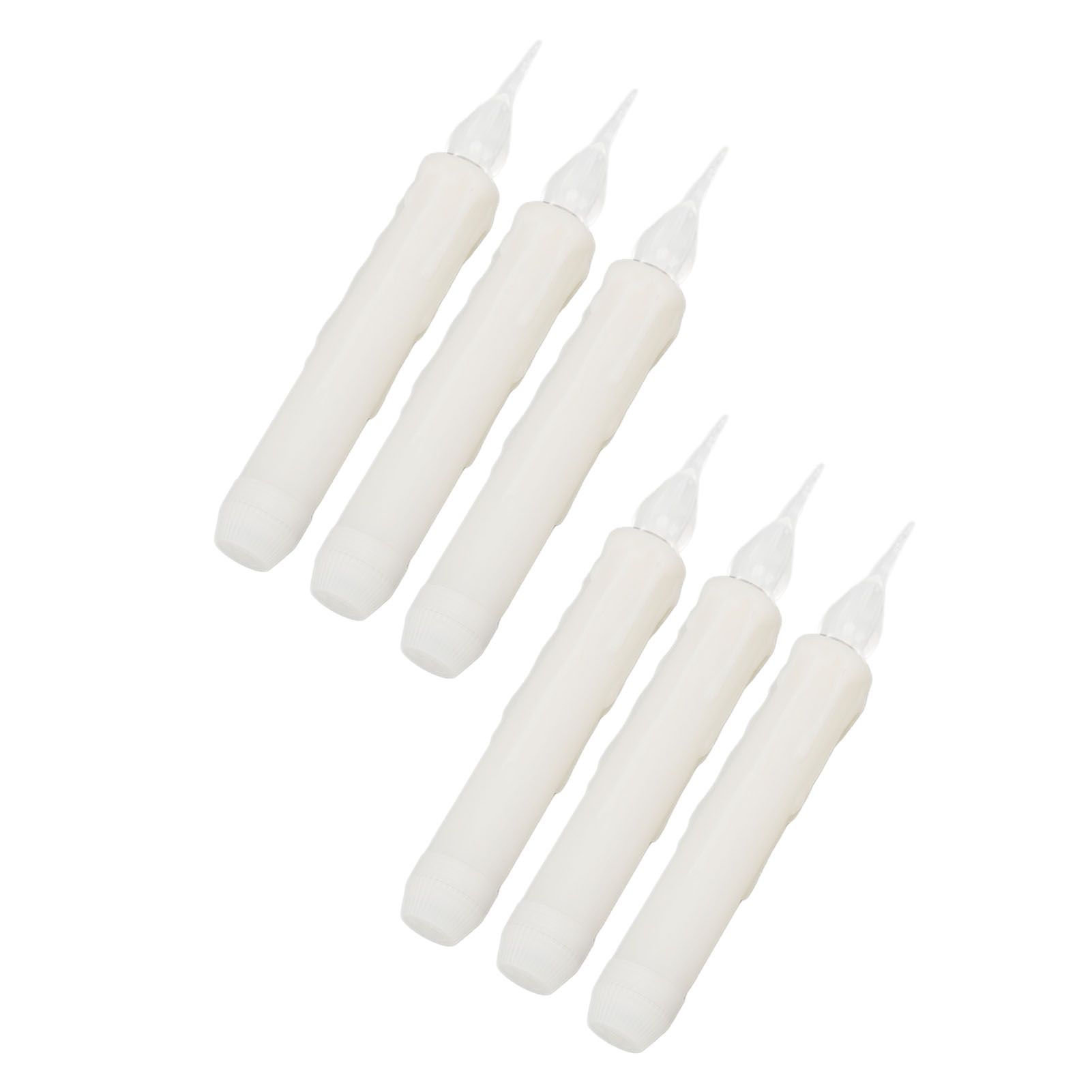 6 Pcs LED Taper Candles Smokeless Reusable Warm Light Long Strip Candle Lights for Parties Weddings Family Gatherings - Image 8
