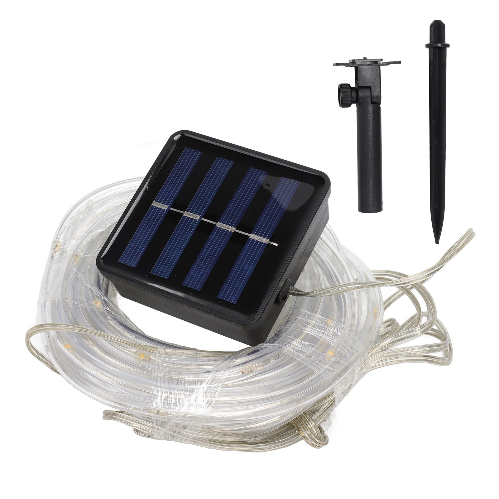 Solar Rope String Lights Waterproof High Brightness LED Solar String Lights for Garden Balcony Christmas Decoration Warm Light - Image 1