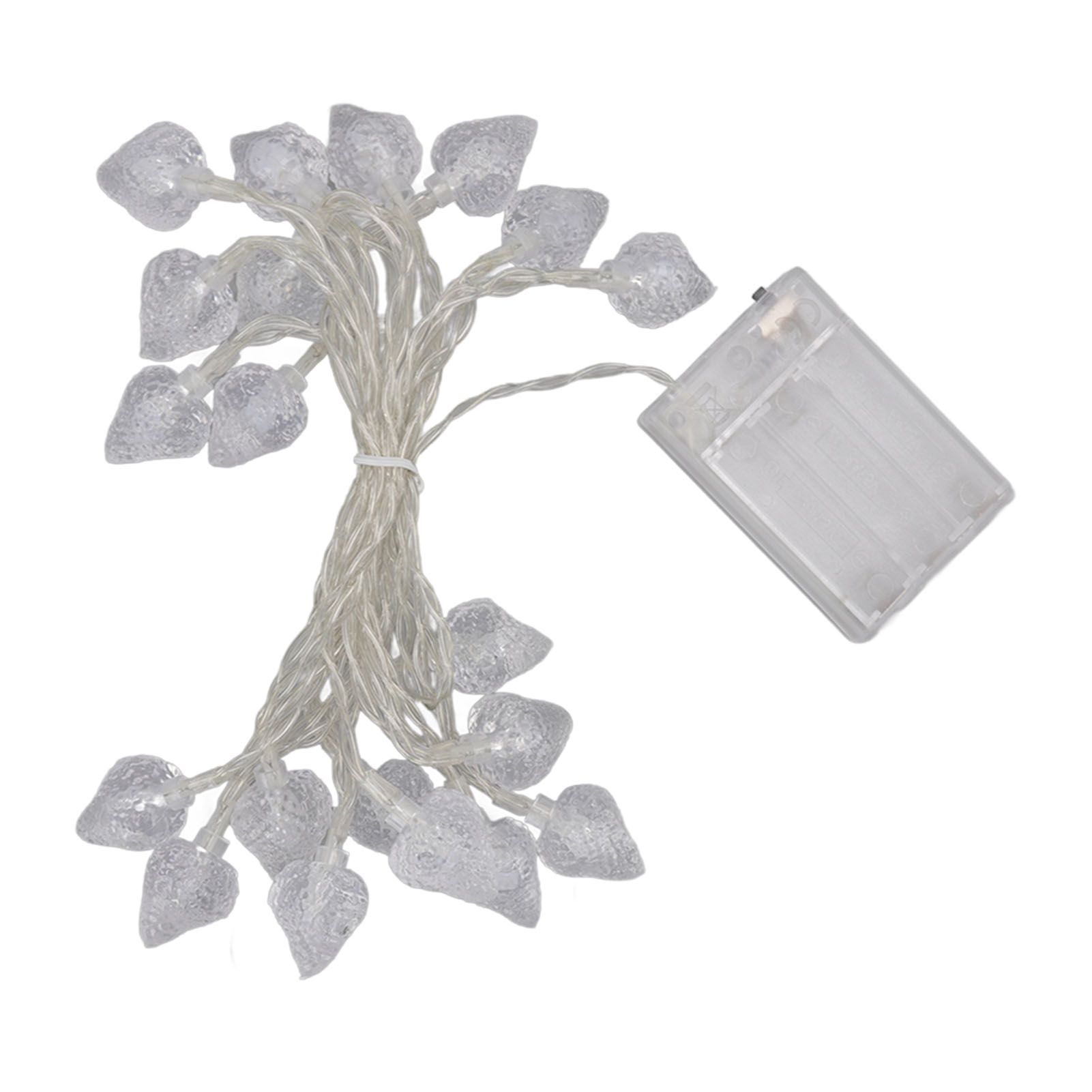 20 LEDs Christmas Lights Outdoor Strawberry Fairy String Lights Battery Powered Festival Decor Light String for Home Room - Image 1