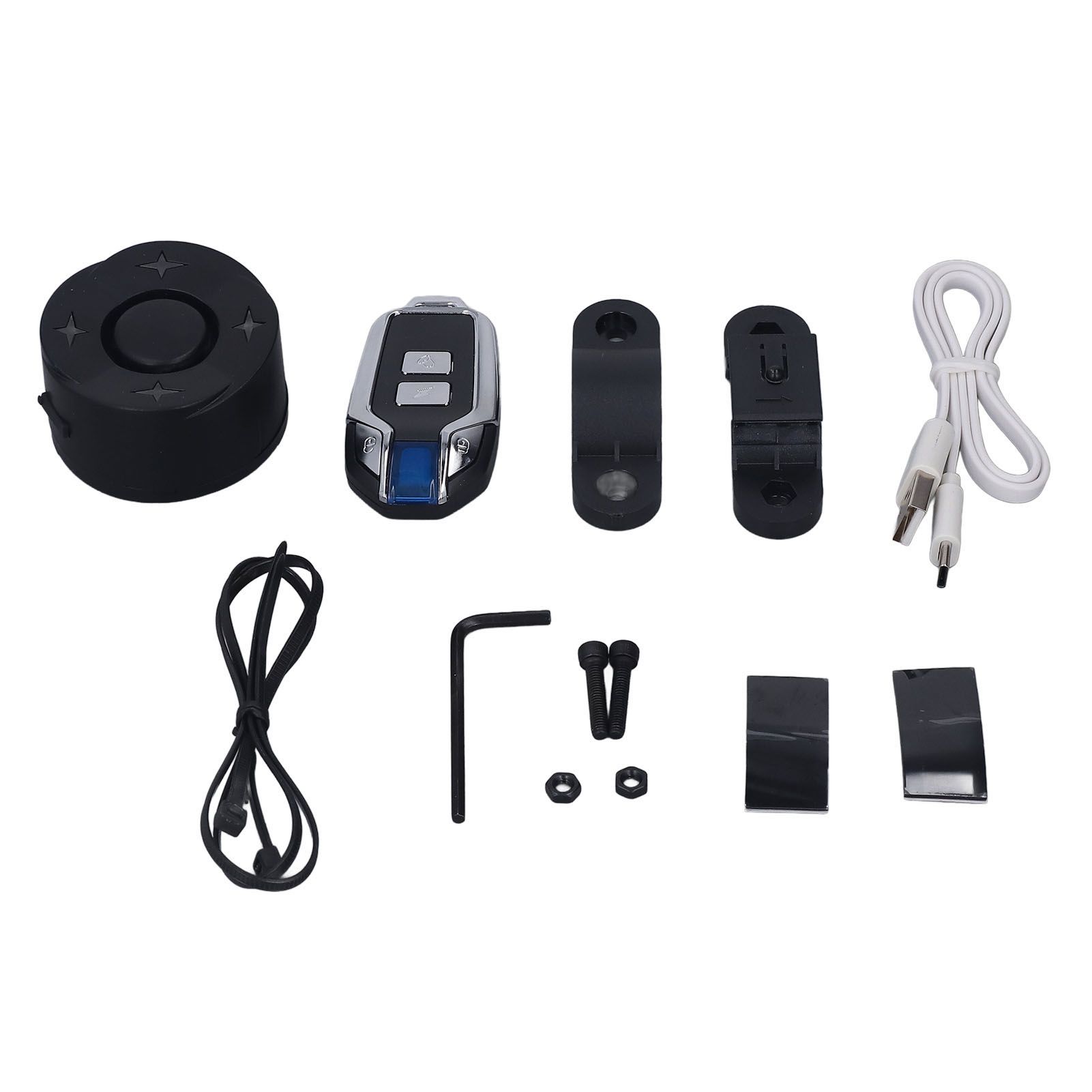 Bike Alarm with Light Wireless Anti Theft Bike Motorcycle Rear Light Alarm Louder Volume Bike Security Alarm System Black Single Remote - Image 3