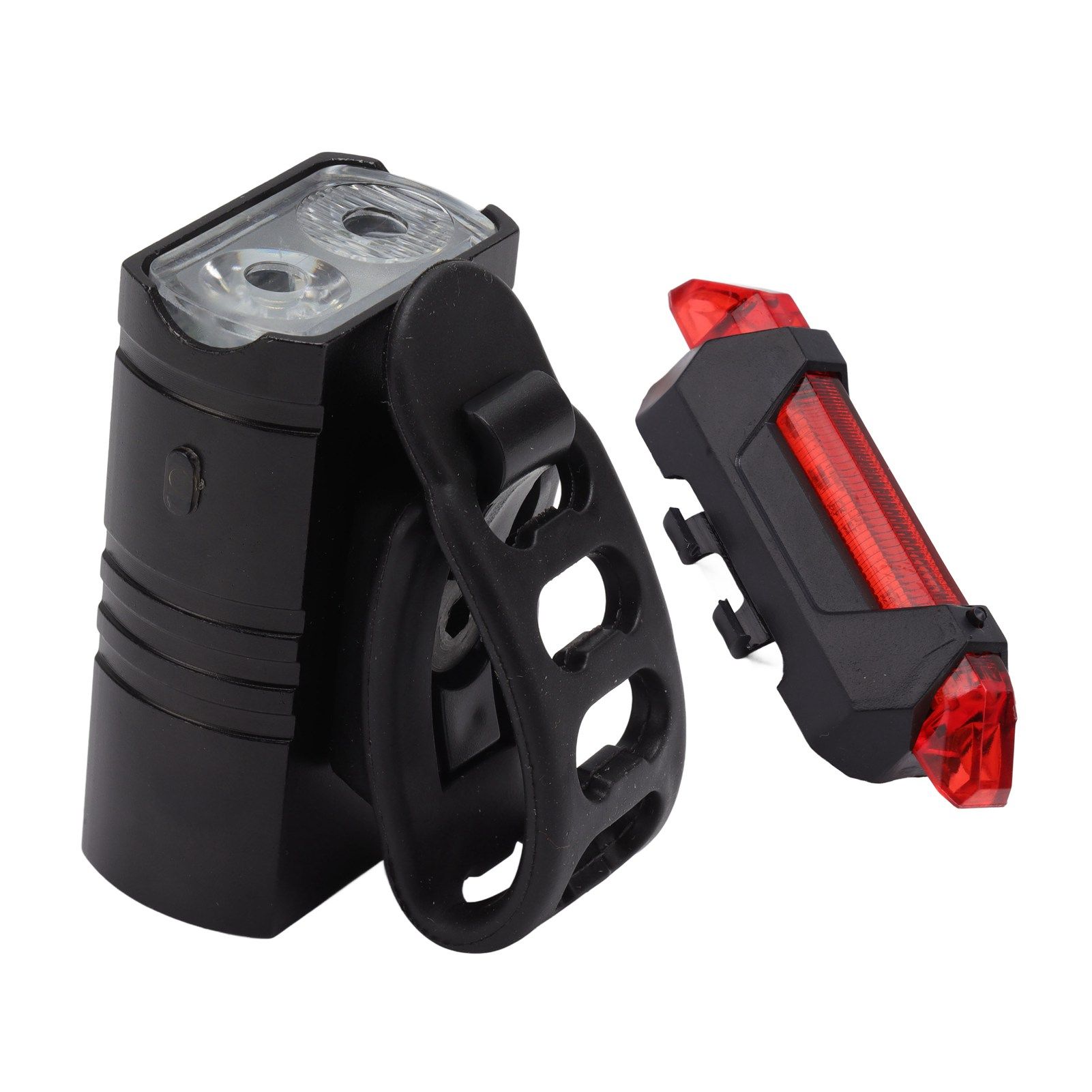 LED Cycling Light Kit Bike Front and Tail Lamps with Battery USB Charging Outdoor Riding Lamp Set - Image 6