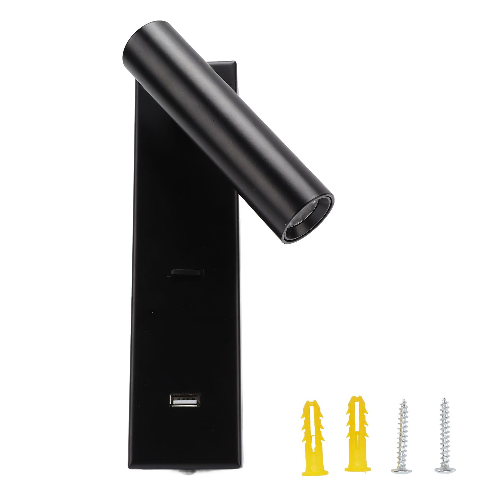 LED Wall Reading Light Simple Stylish Wall Mounted Light with Switch USB Port for Indoor Bedroom 100‑240V - Image 1