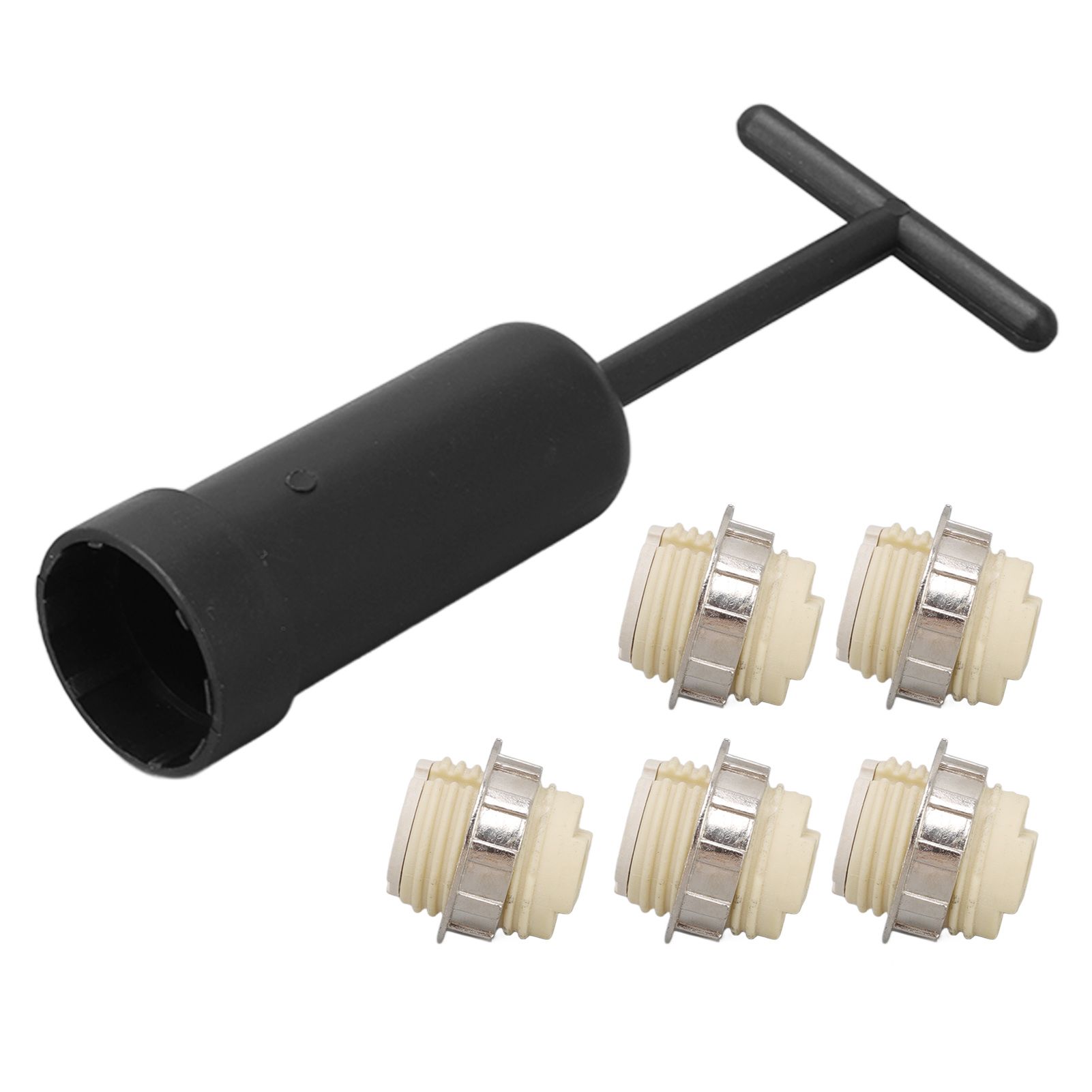 5Pcs G9 Ceramic Lamp Holder Temperature Resistance Zinc Alloy Ring Light Bulb Base Socket with Socket Ring Removal Tool - Image 6