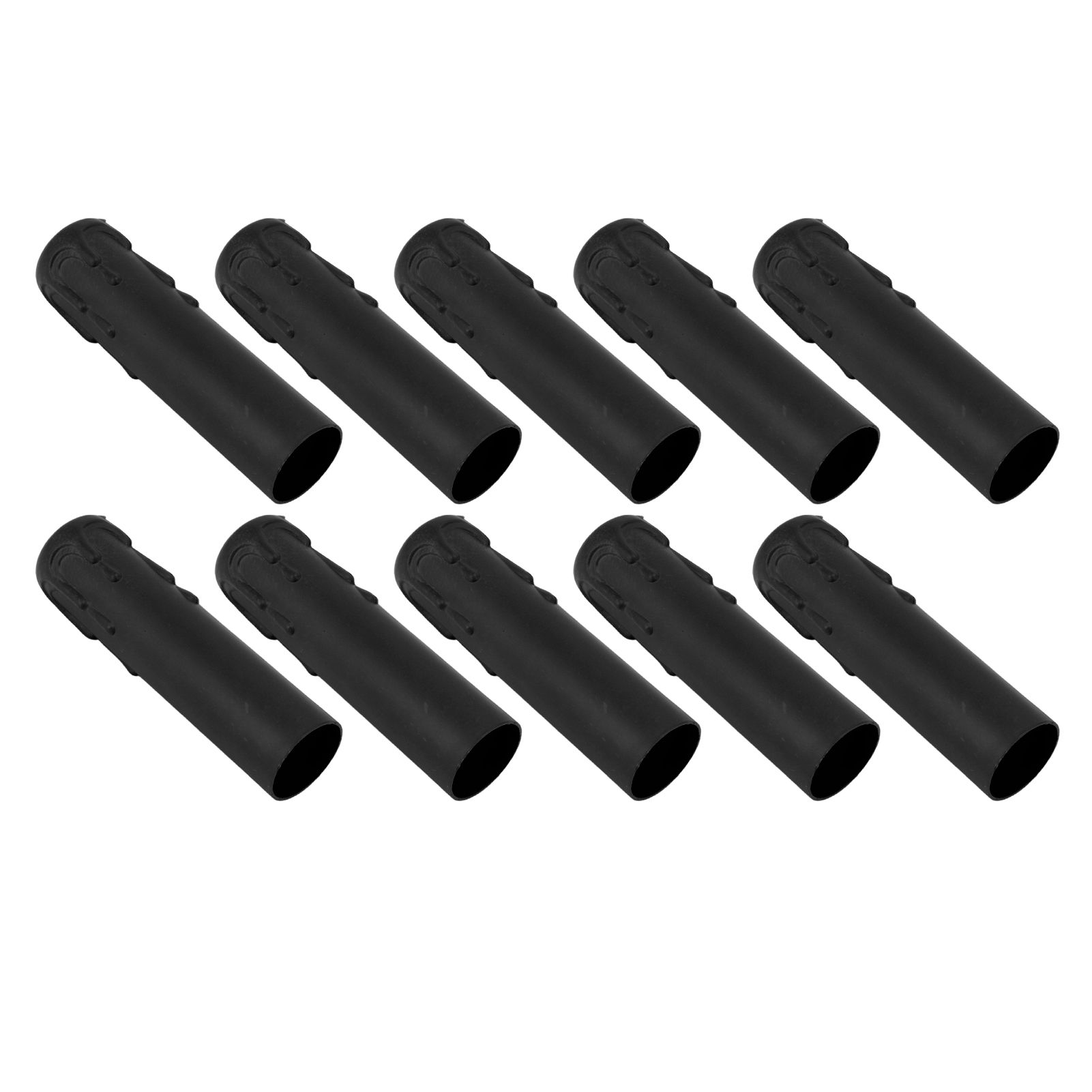 10pcs 4 Inch Candle Covers Sleeves Simulation Vintage Wax Drop Candle Socket Covers for Chandelier Black - Image 6