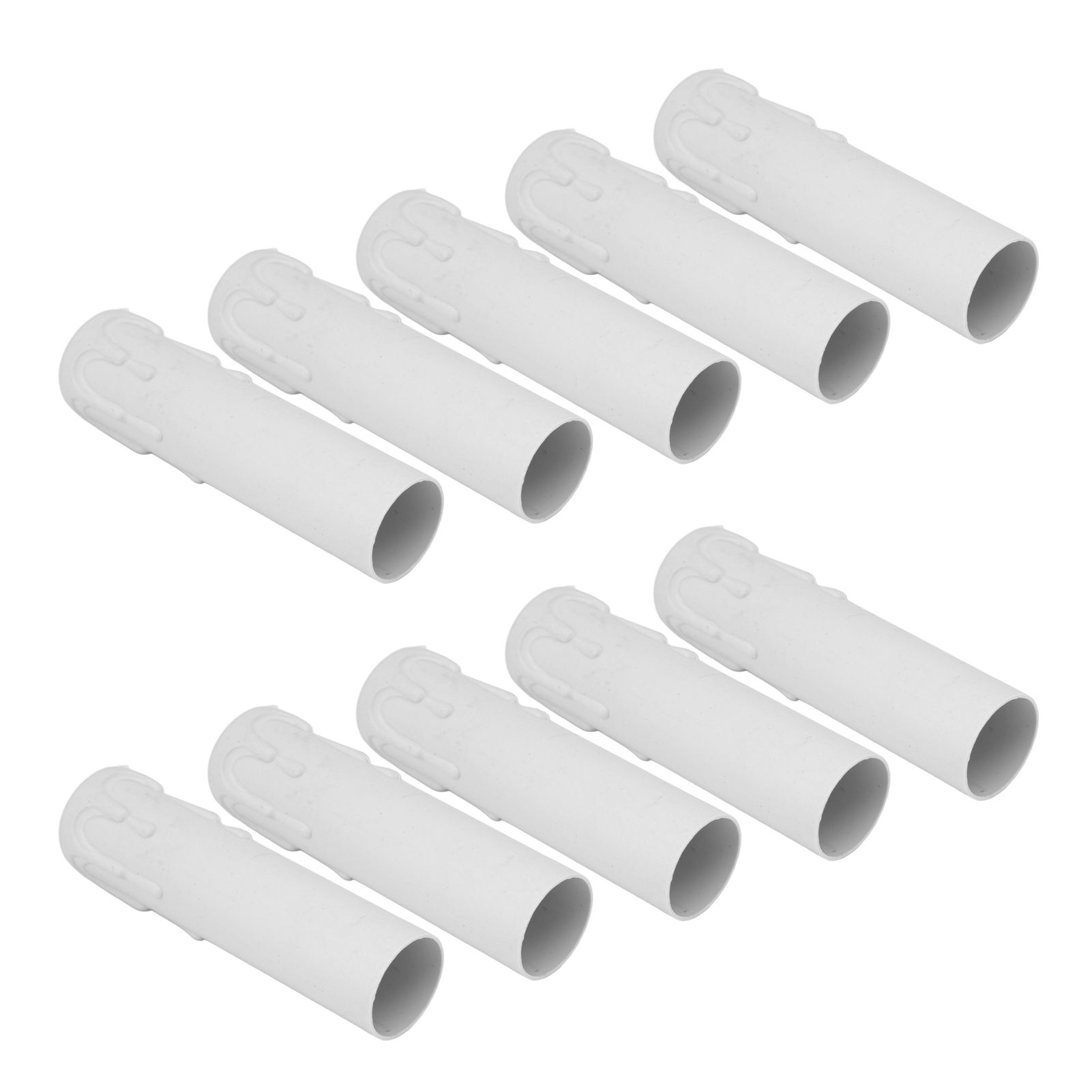 10pcs 4 Inch Candle Covers Sleeves Simulation Vintage Wax Drop Candle Socket Covers for Chandelier White - Image 4
