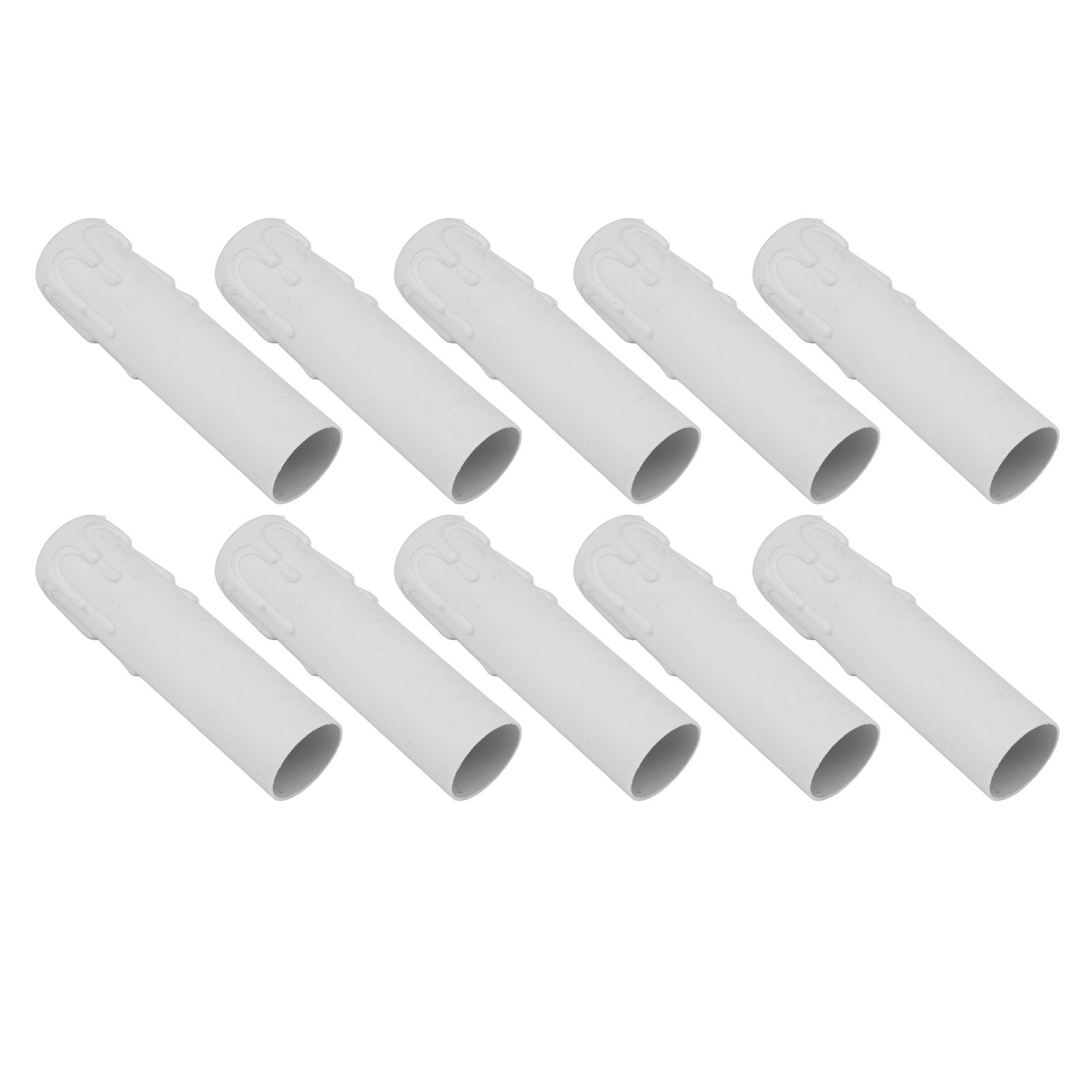 10pcs 4 Inch Candle Covers Sleeves Simulation Vintage Wax Drop Candle Socket Covers for Chandelier White - Image 6