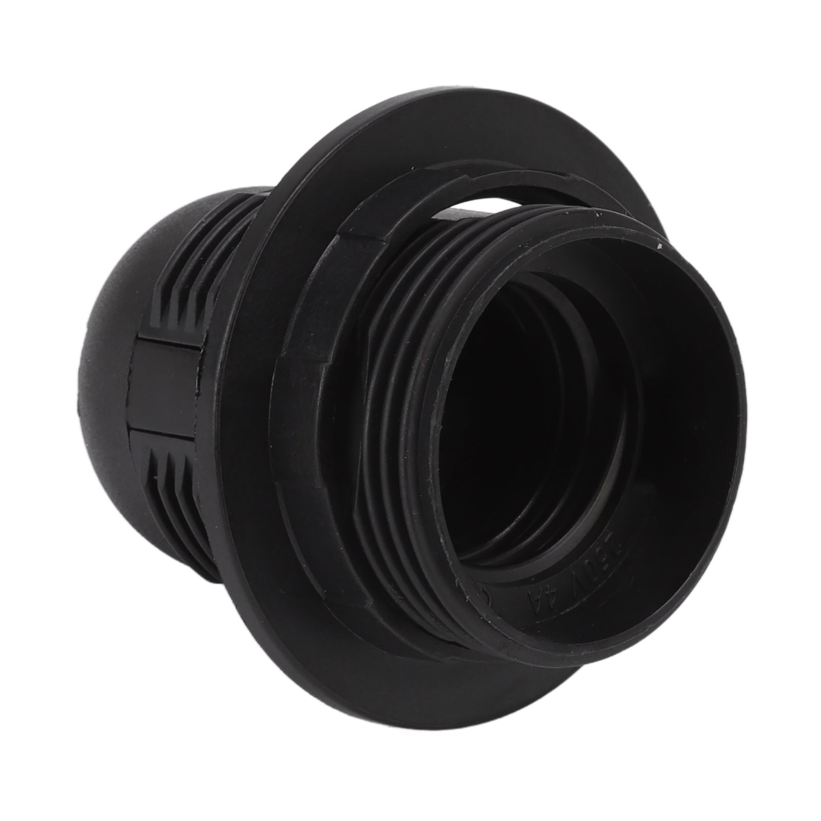 10Pcs E27 Light Base Socket Copper Core High Temperature Resistance E27 Light Holder Base with Lamp Sleeve for DIY Black - Image 2