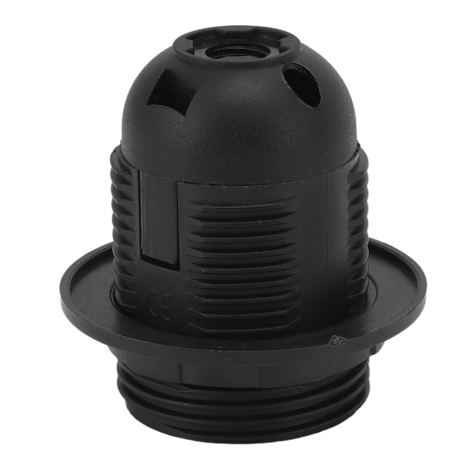 10Pcs E27 Light Base Socket Copper Core High Temperature Resistance E27 Light Holder Base with Lamp Sleeve for DIY Black - Image 3