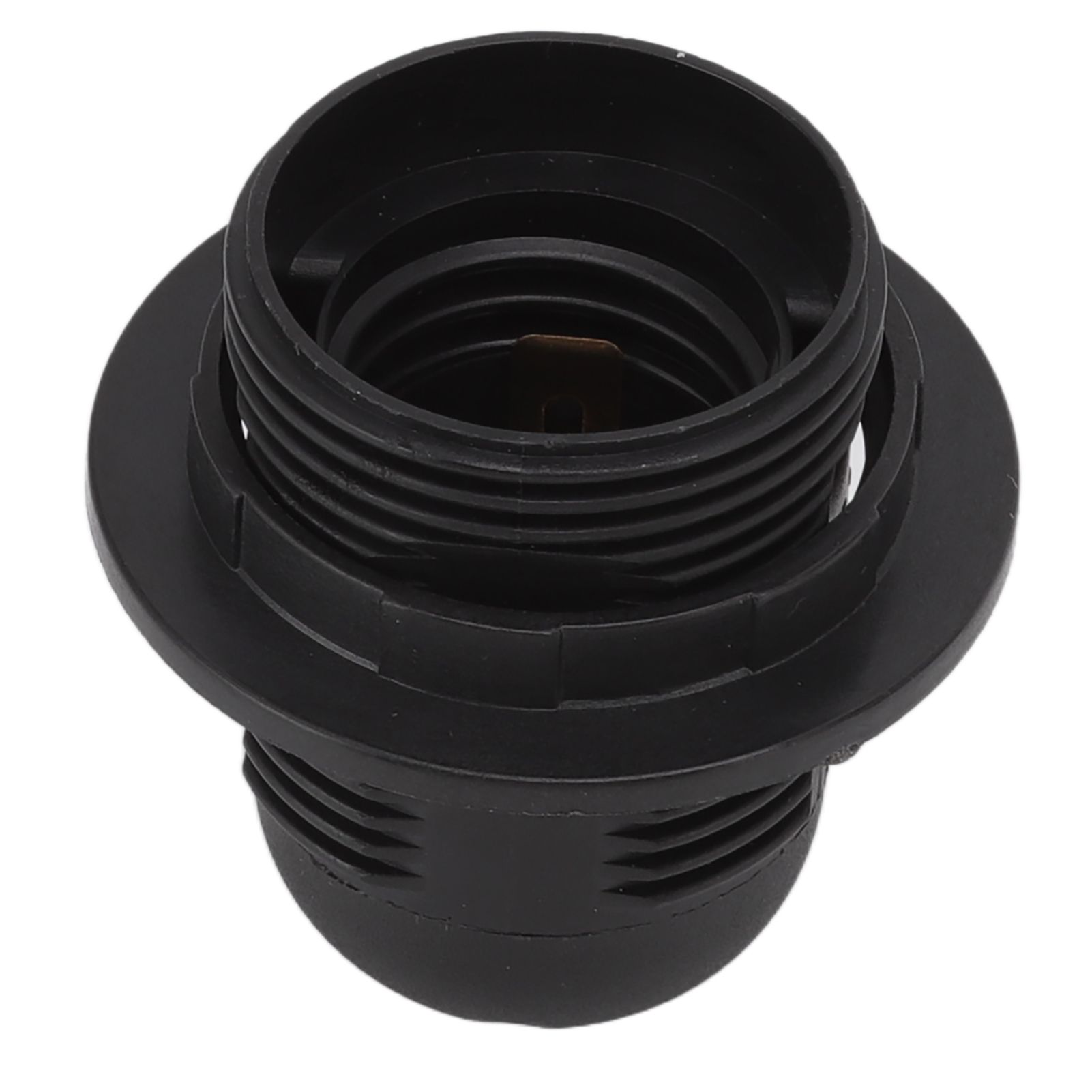 10Pcs E27 Light Base Socket Copper Core High Temperature Resistance E27 Light Holder Base with Lamp Sleeve for DIY Black - Image 4
