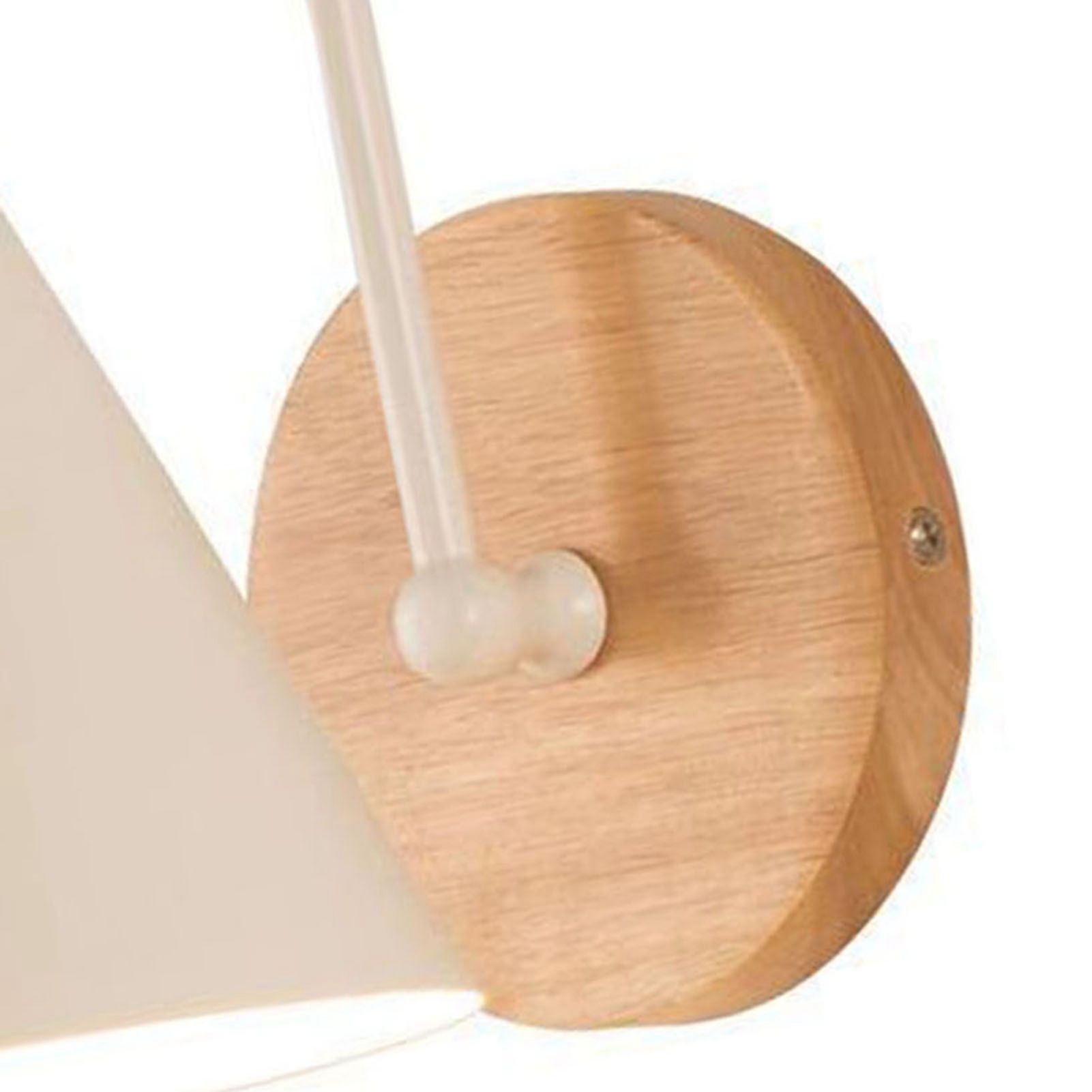 Corridor Wall Lamp Iron Lampshade Wall Mounted Curved Light for Bedroom Living Room Study Without Lamp Bulb White - Image 8