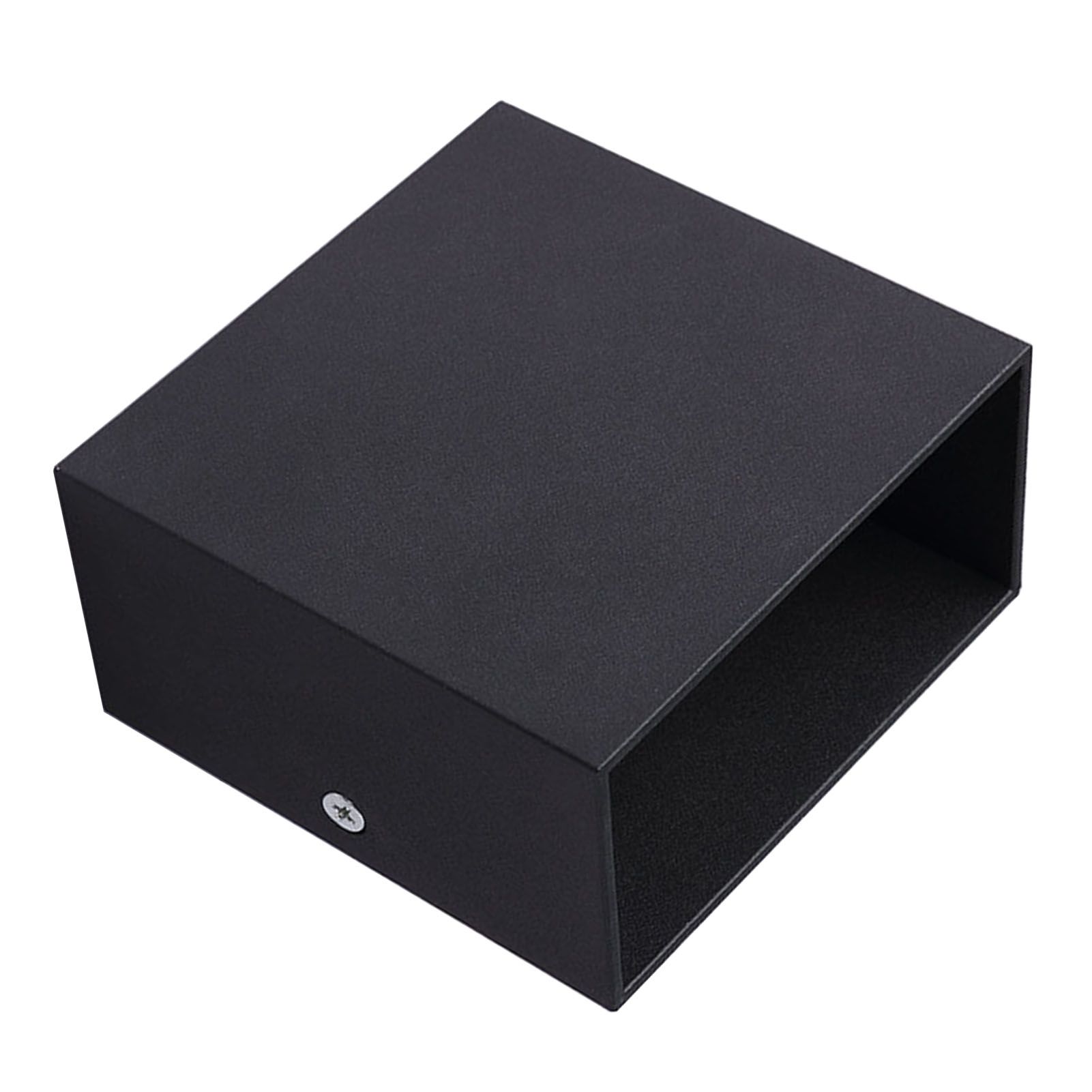 LED Wall Lights Multifunction Innovative Aluminum Wall Mounted Lamp for Bedroom Living Room Hallway 7W Black Warm Light - Image 4
