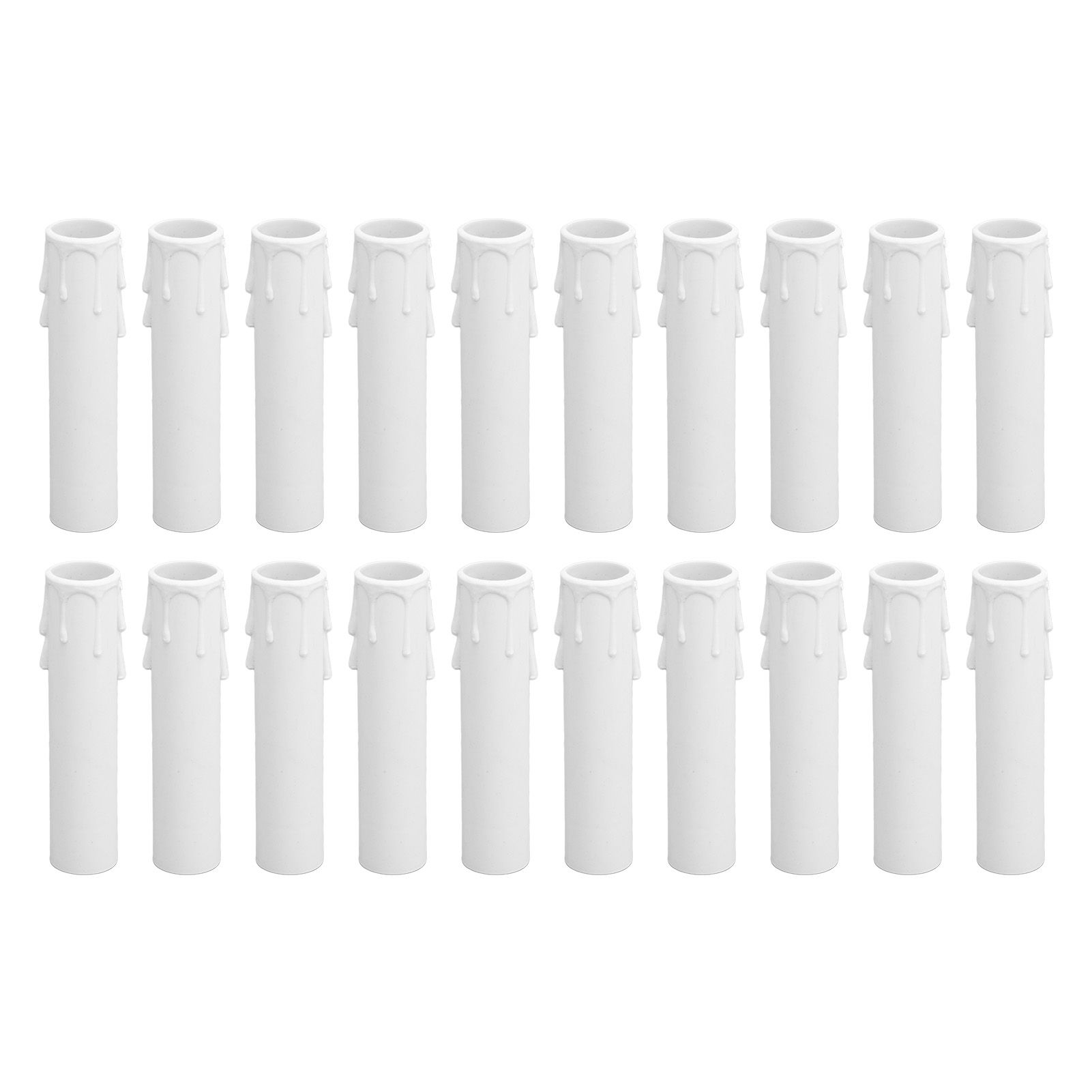20pcs 4 Inch Candle Covers Sleeves Simulation Wax Drop E12 Candle Light Socket Covers for Chandelier - Image 2