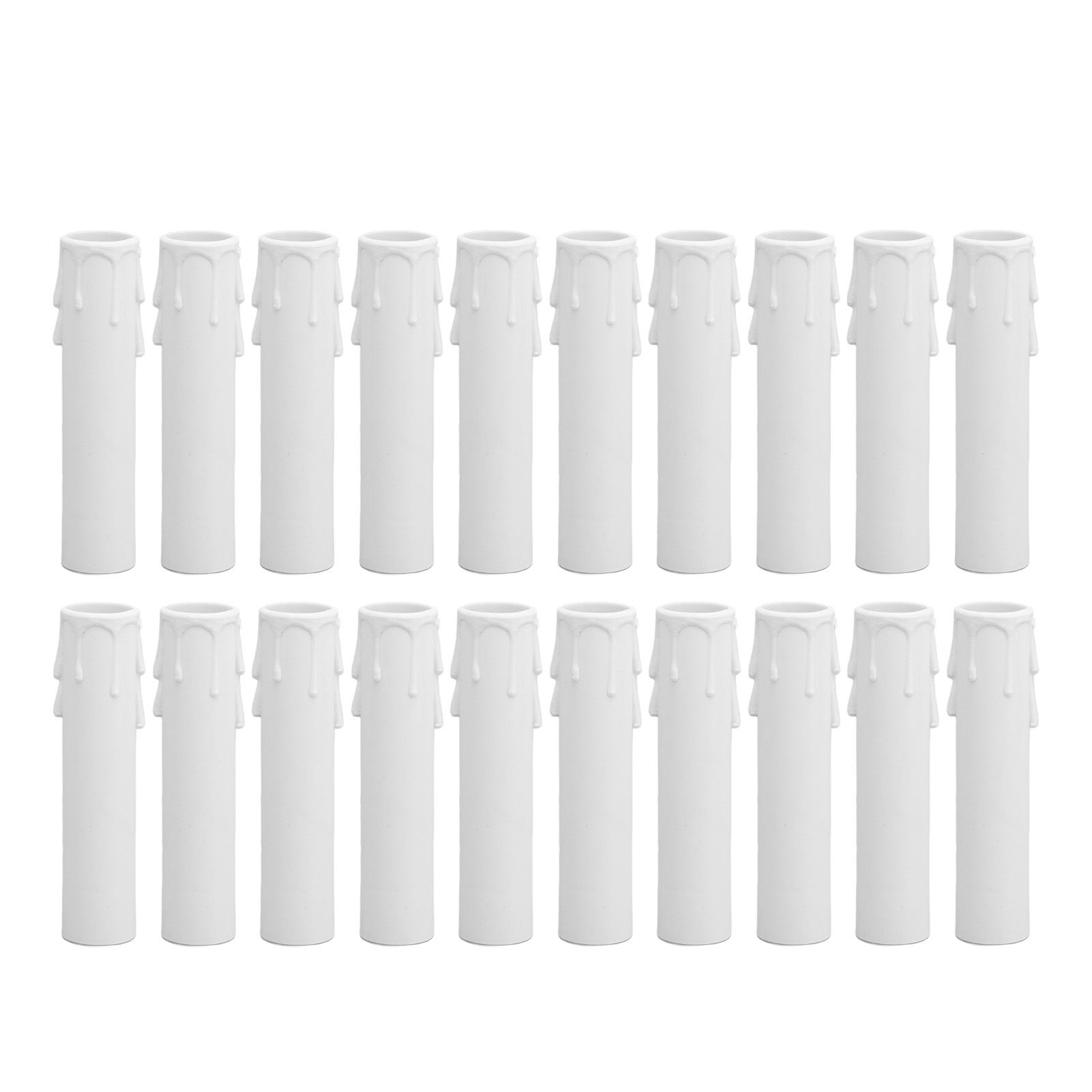 20pcs 4 Inch Candle Covers Sleeves Simulation Wax Drop E12 Candle Light Socket Covers for Chandelier - Image 4