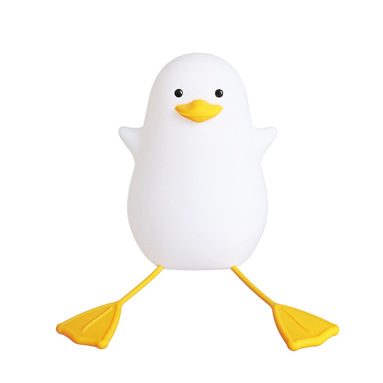 LED Night Light Cute Exquisite Touch Control USB Charging Night Light with Mobile Phone Holder Duck Night Lamp - Image 1