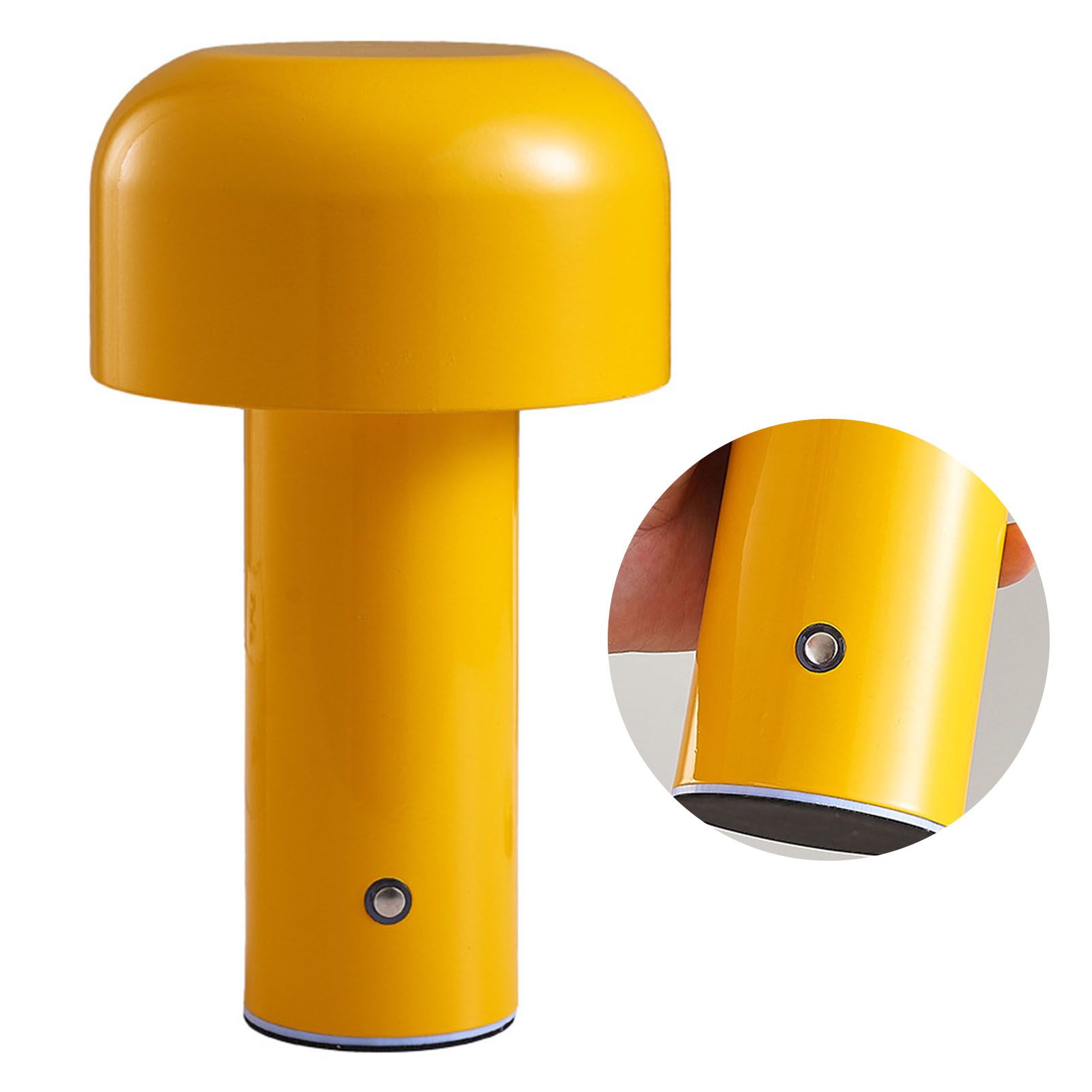 Mushroom Table Lamp Three Colors LED Light Beads Stepless Dimming Mushroom Lamp Night Light for Bedroom Bedside Yellow - Image 4