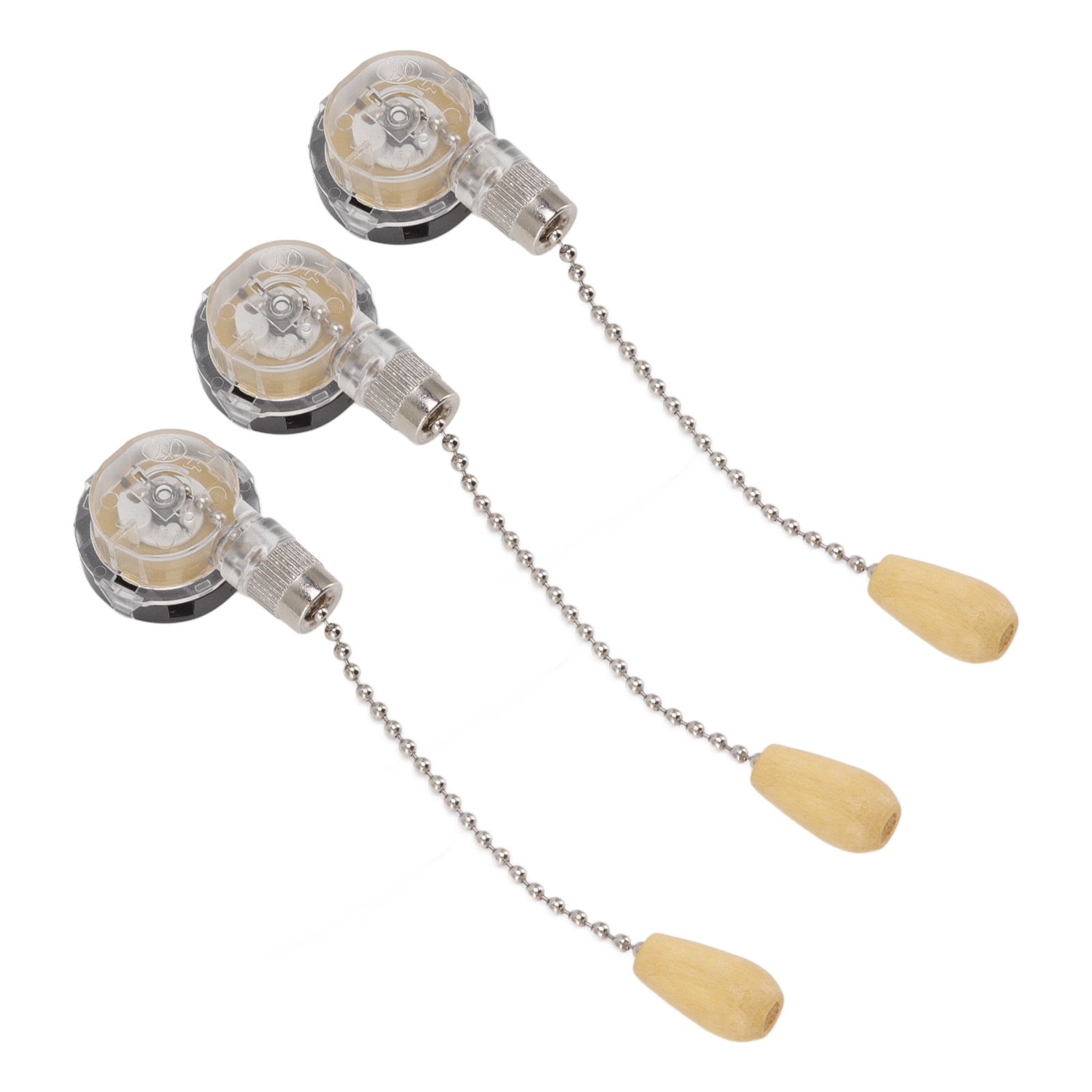3Pcs Ceiling Fan Lamp Switch Rustproof Replacement Ceiling Light Pull Chain Switch 250V 125V Chrome - Image 7