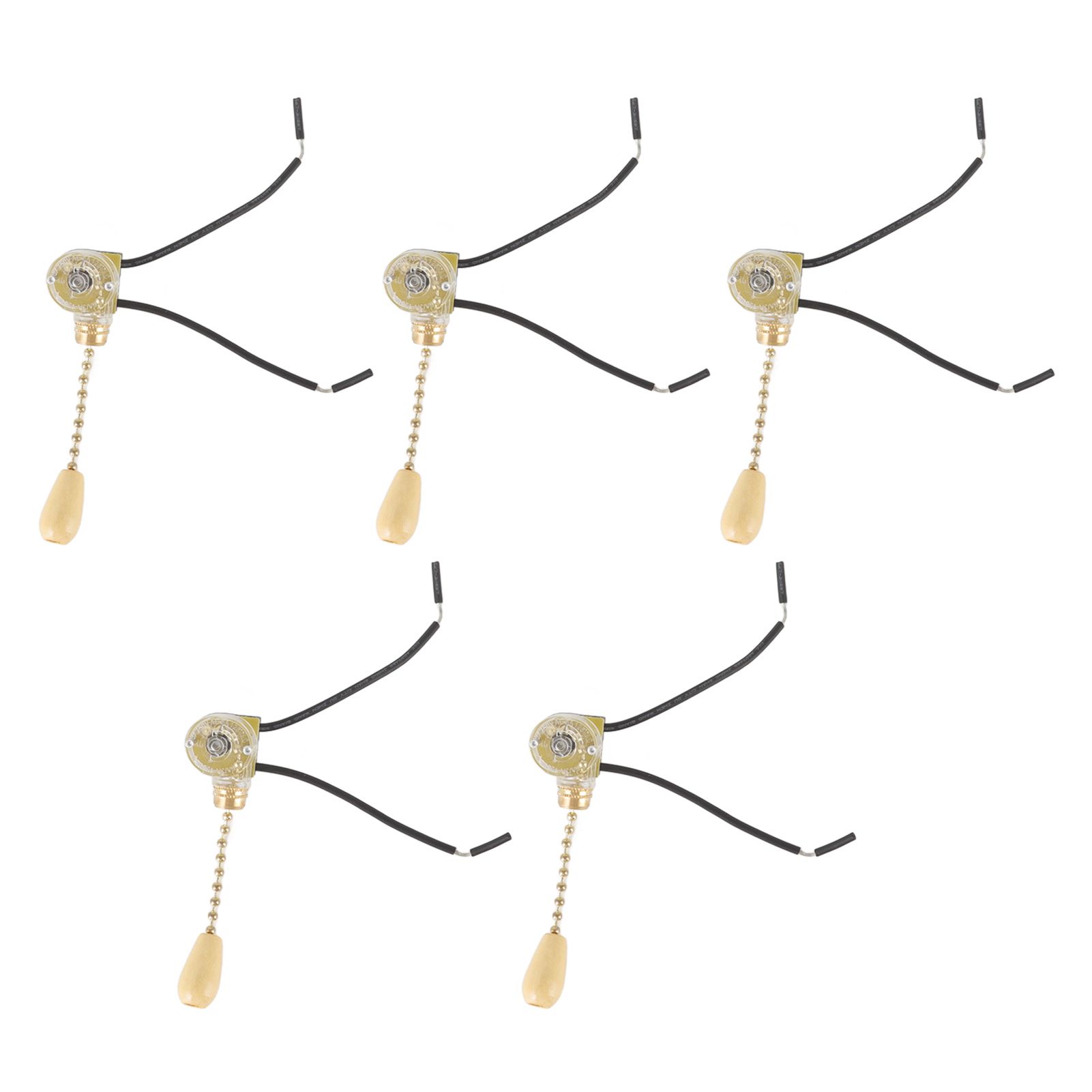 5pcs Pull Chain Switch Exquisite Replacement Ceiling Fan Light Switch Cord for Wall Lamp 250V 125V - Image 1