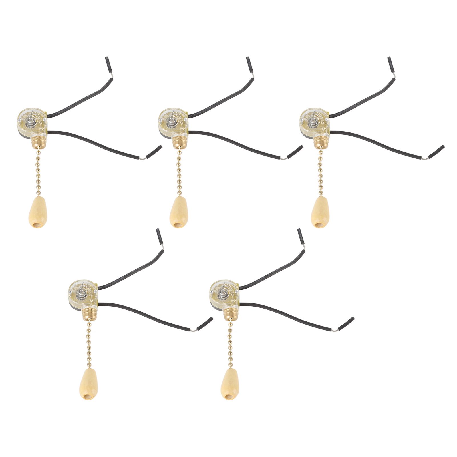 5pcs Pull Chain Switch Exquisite Replacement Ceiling Fan Light Switch Cord for Wall Lamp 250V 125V - Image 2