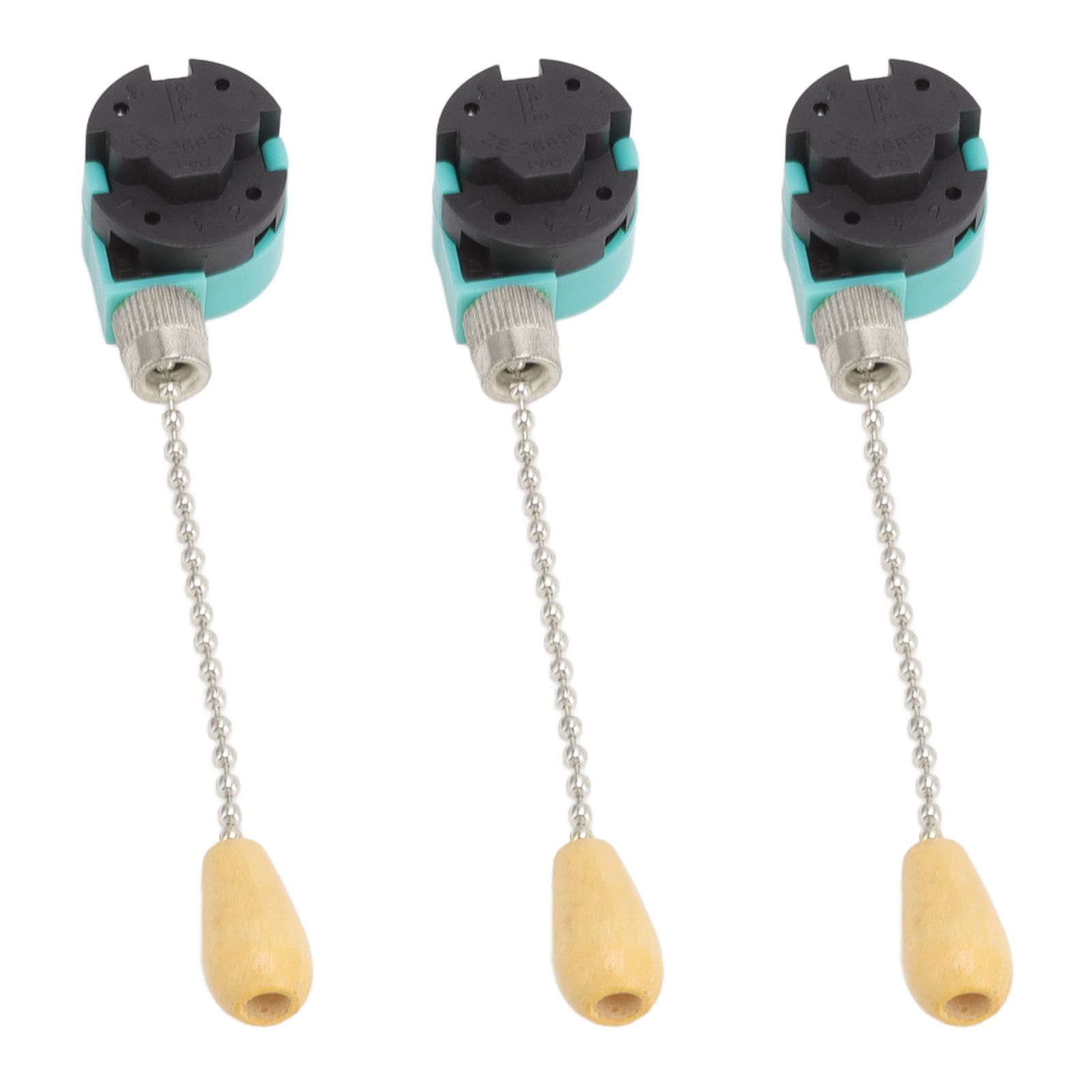 3Pcs Ceiling Light Pull Chain Switch 3 Speed 4 Wire Ceiling Fan Lamp Switch for Ceiling Lamp Fan Lamp Wall Lamp Chrome - Image 4