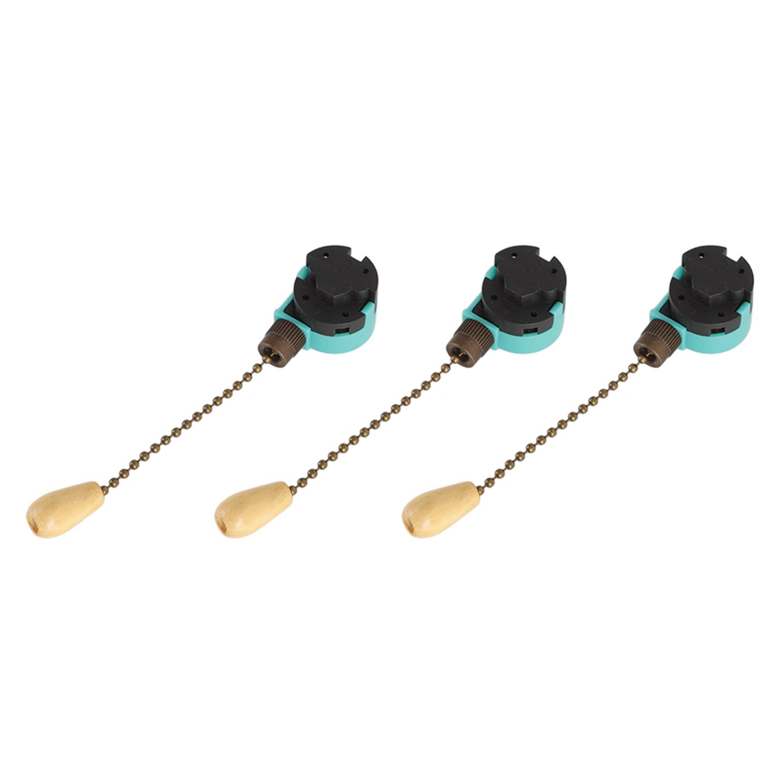 3Pcs Ceiling Light Pull Chain Switch 3 Speed 4 Wire Ceiling Fan Lamp Switch for Ceiling Lamp Fan Lamp Wall Lamp Bronze - Image 2