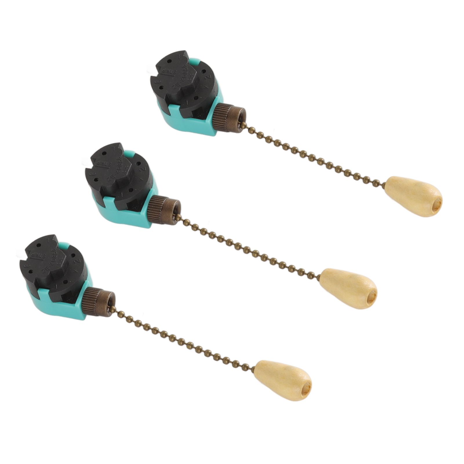 3Pcs Ceiling Light Pull Chain Switch 3 Speed 4 Wire Ceiling Fan Lamp Switch for Ceiling Lamp Fan Lamp Wall Lamp Bronze - Image 3